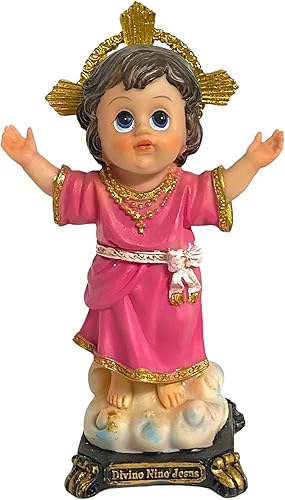 Gigi's Classy Kids Figura de estatua de niño divino sagrado de 5 pulgadas Imagen Estatua Nino Divino Regalo religioso