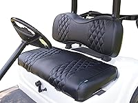 Vista 16 de Huskey - Fundas de asiento delantero y trasero para carrito de golf compatibles con modelos Yamaha G29 Drive & Drive 2 2007 en adelante, ajuste Negro