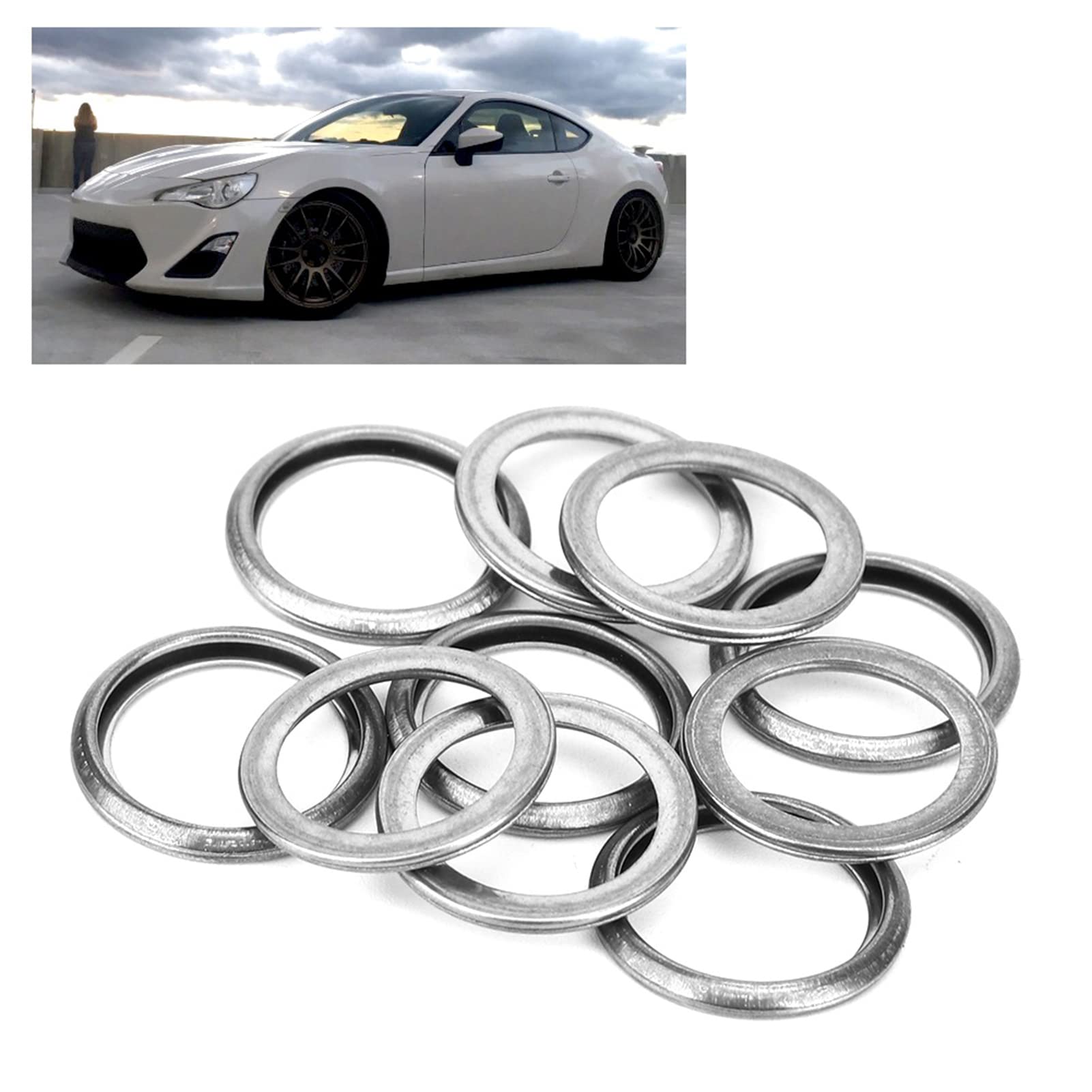 Guarnizioni Tappo Olio Motore M16 - 10 Pezzi, Rondelle Di Scarico, Per Auto E Veicoli - Foto 10