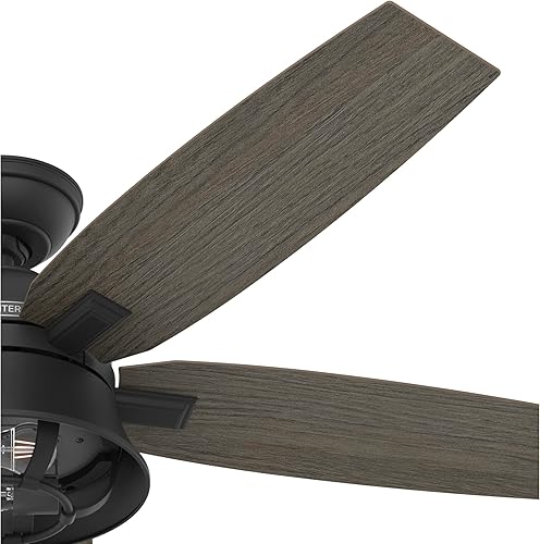 Miniatura 13 de Hunter Fan Company 51579 Hampshire - Ventilador de techo, 52, negro mate Mate negro,Cobre gastado