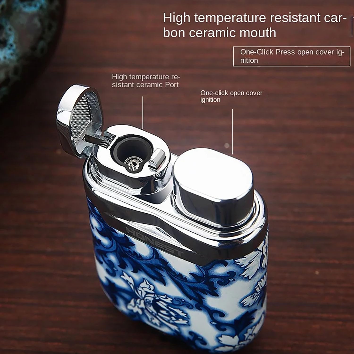 Mini Encendedor de Gas A Prueba de Viento Ajustable Llama de Chorro Recargable Turbo Antorcha para Velas Cigarros Camping Actividades al Aire Libre (Sin Butano)