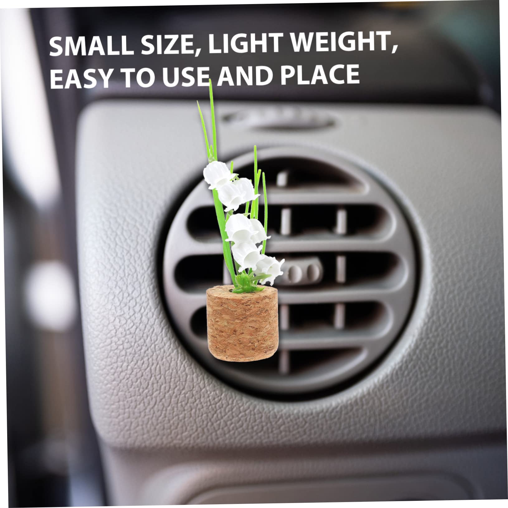 Mobestech 5pezzi Clip Aromatica Per Ventola Auto Decorazione Interna Con Aspetto Di Vaso Di Piante Facile Da Utilizzare Materiale Resistente e Versatile Per Auto Ufficio e Casa