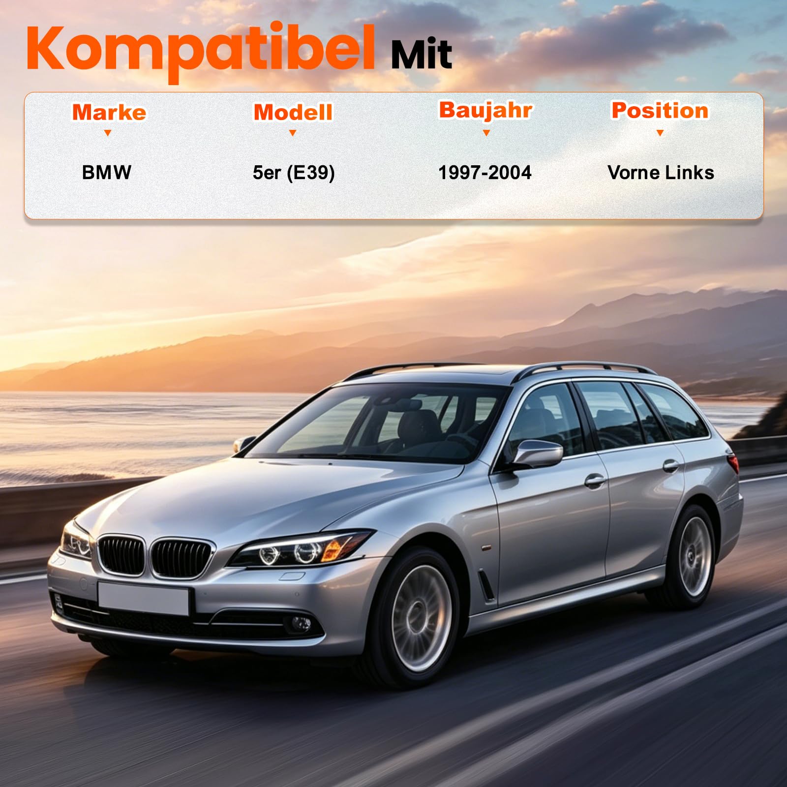 Fensterheber Vorne Links Kompatibel mit BMW 5er E39 1997-2004