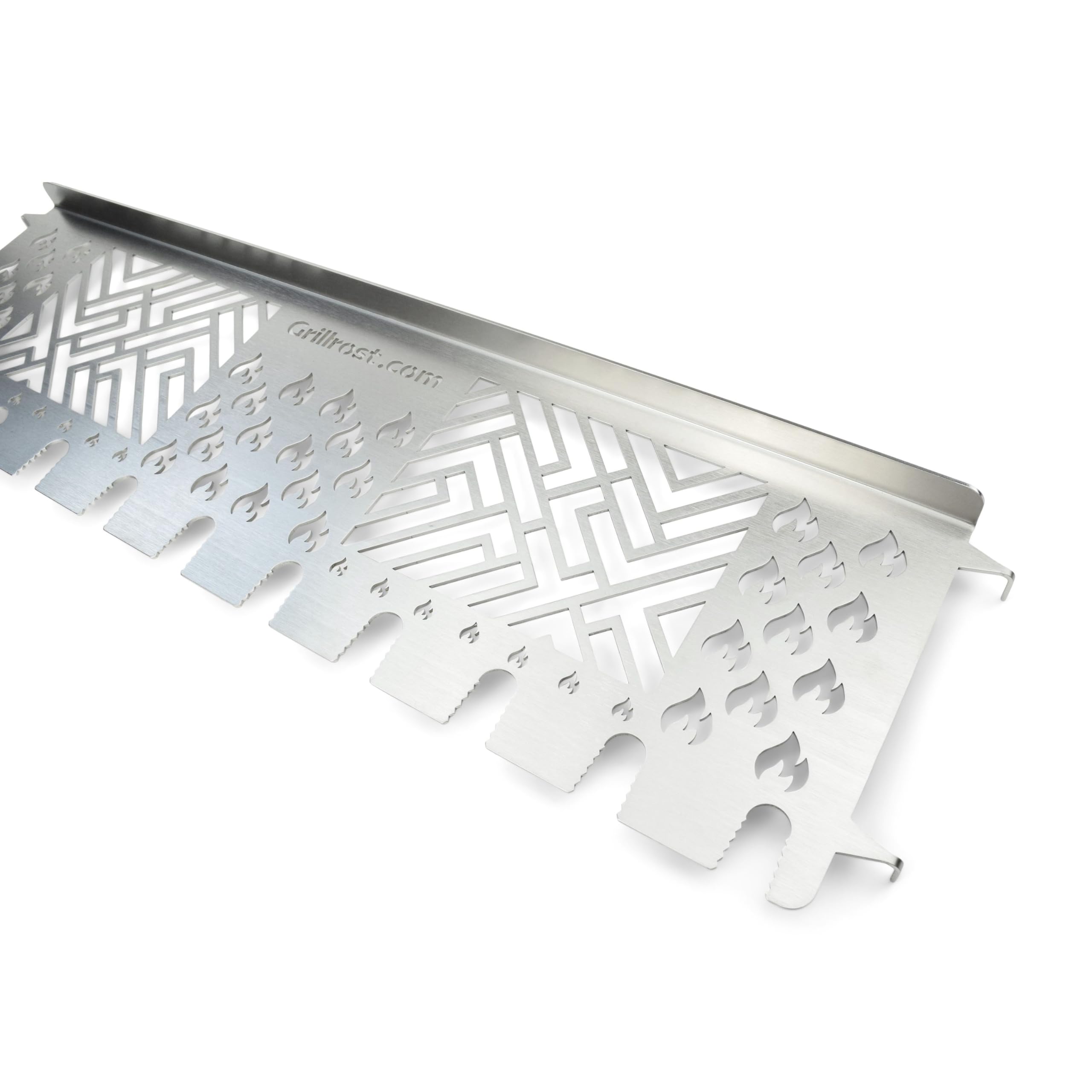 Grillrost.com Das Original Edelstahl Multistation für Grillfürst - Warmhalterost mit Hähnchenkeulen-Halter