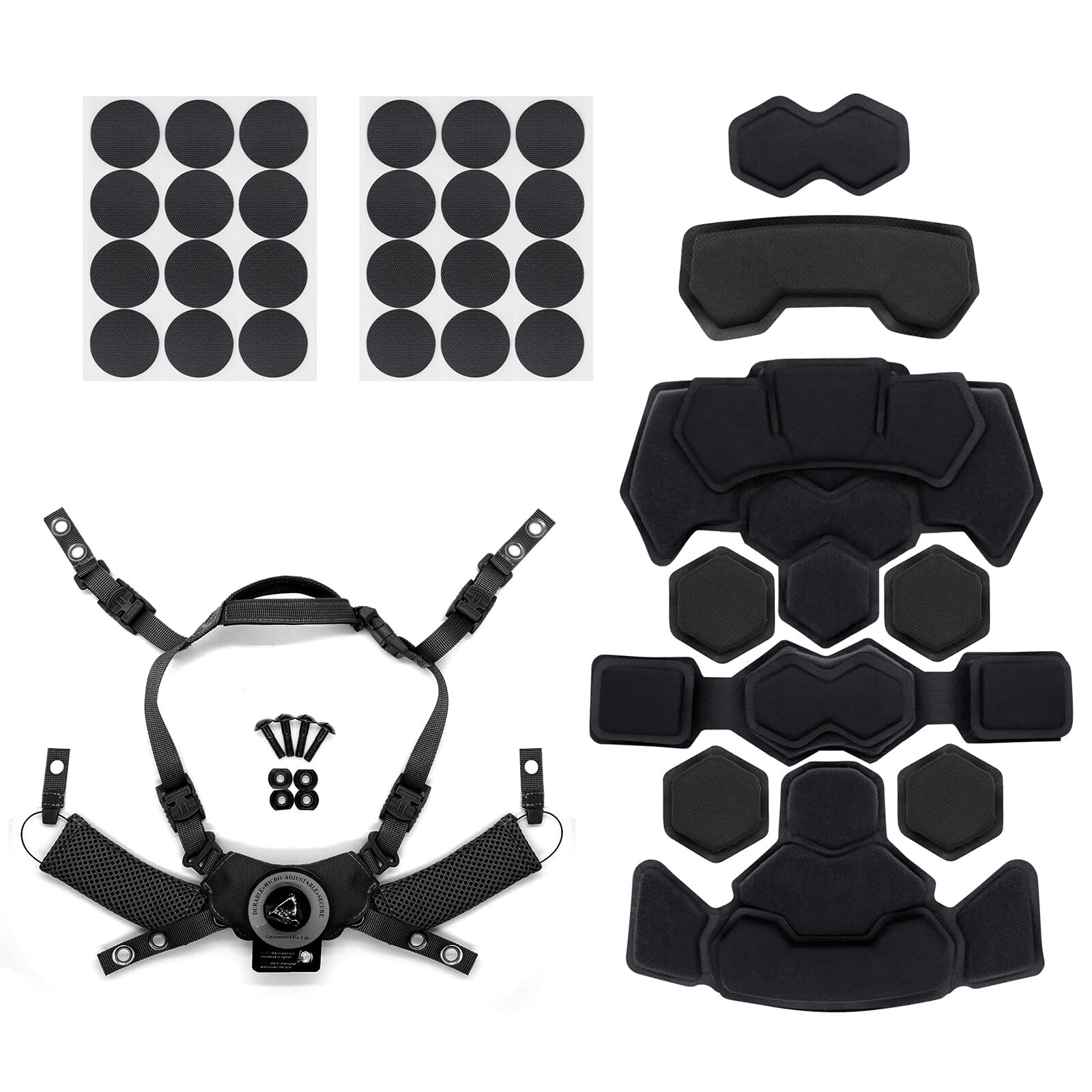 Tactical Helm Pads und Helm Chin Strap Austausch verstellbar für Tactical Fast Mich ACH Bump FMA EXF Ersatz Zubehör Kit
