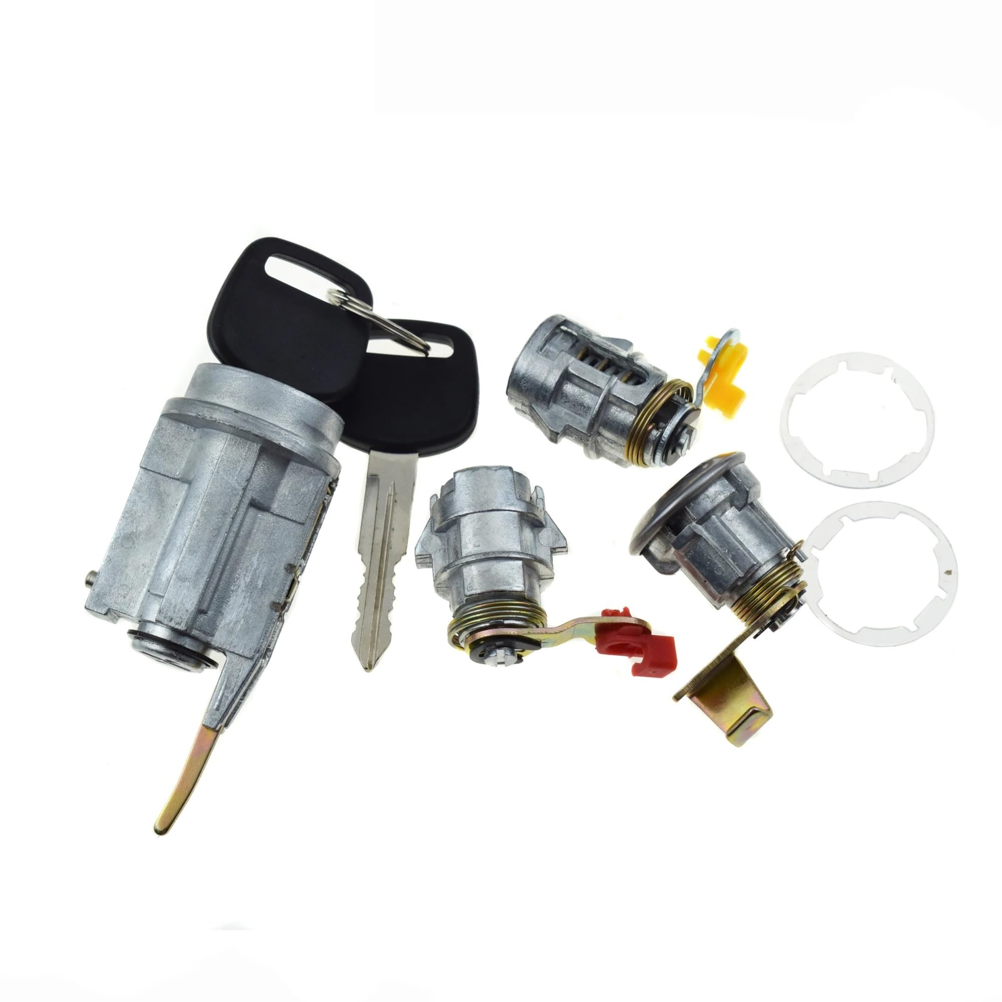 Zhjlut One Color Car Lock Cylinder Compatible With Toyota For Pickup 1989-1995 For Hilux Rn85 Ln106 1988-1997 Car Ignition Door Gas Lock 2 Keys Kit