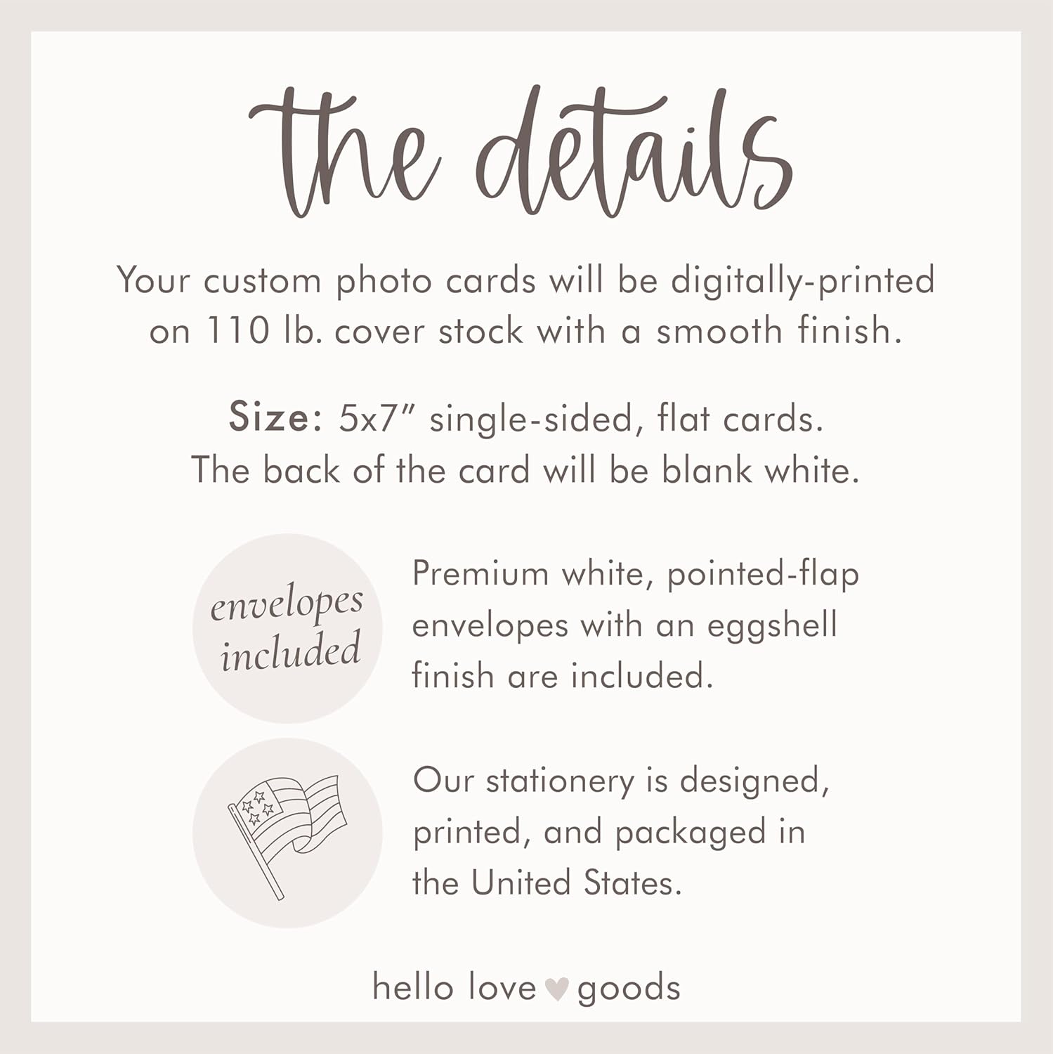 Personalized Graduation Photo Cards 5x7 with Envelopes, High School Class of 2026 Graduation Announcements, Custom Senior Photo Flat Cards