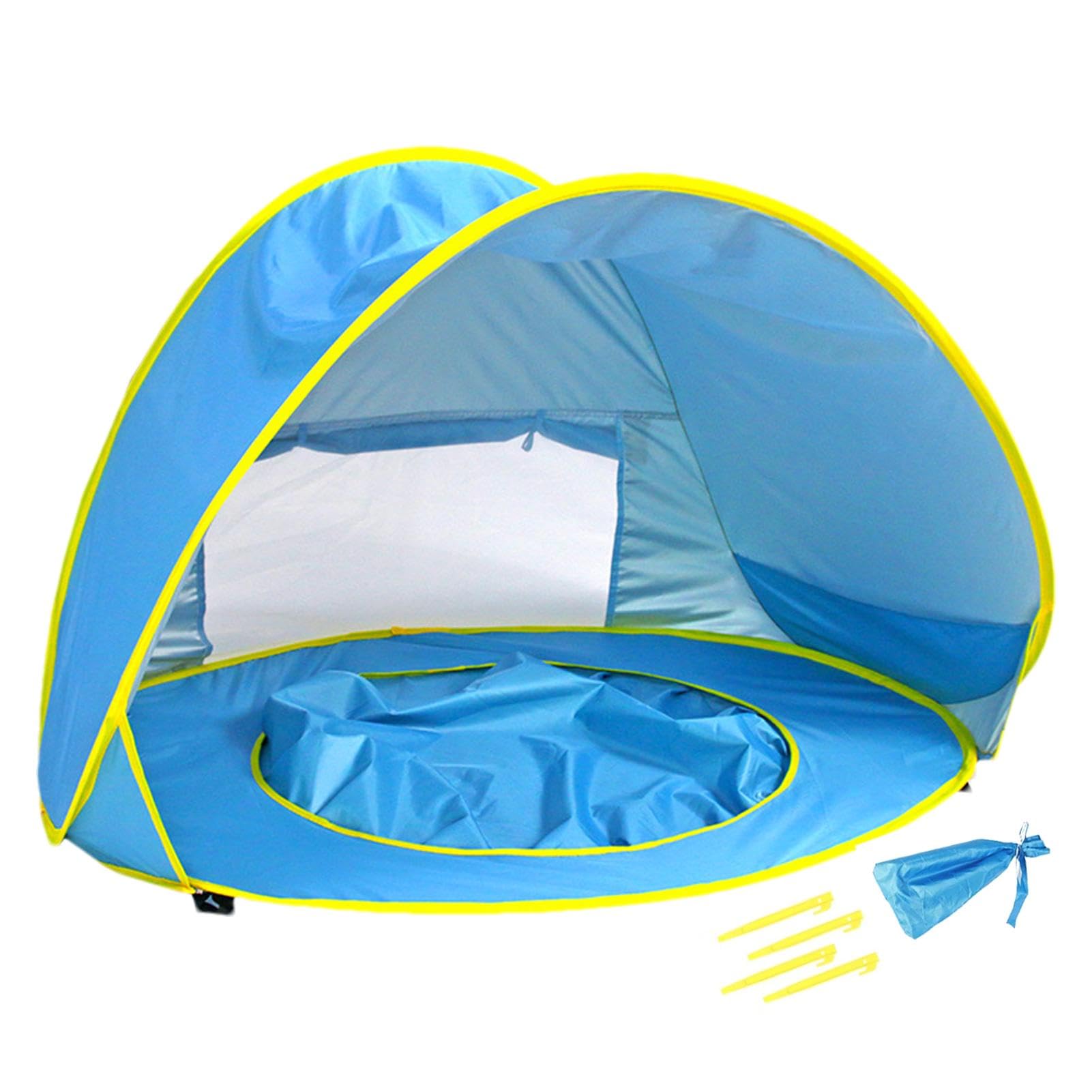 Sombra De Playa - Tienda De Campaña De Playa | Tienda Emergente Refugio Solar | Toldo De Playa para Bebé con Bolsa De Transporte | Paraguas Deportivo Portát para Aventuras Al Aire Libre De Niños Men