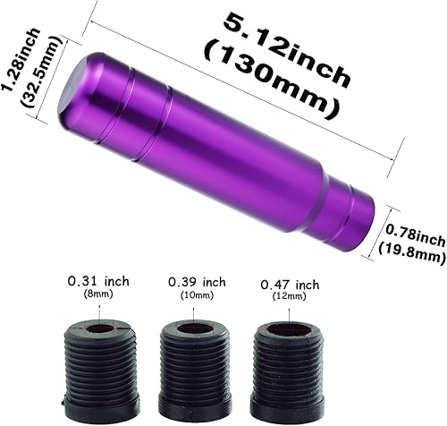 Miniatura 100 de Abfer Pomo de palanca de cambios pesado de metal, palanca de cambios de aleación de aluminio de 5 pulgadas, mango de palanca de cambios que se