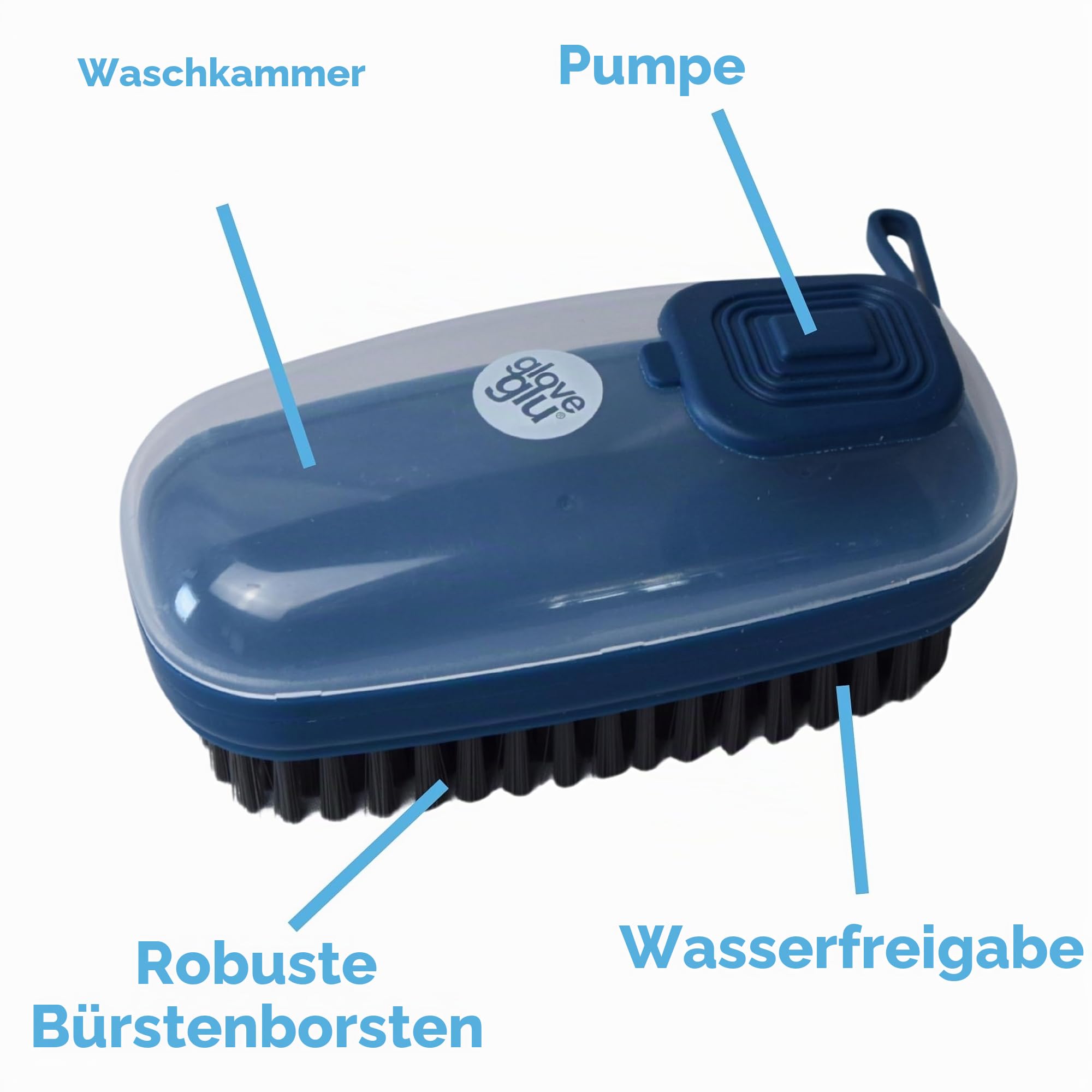 Clean Kick Fußballschuh-Reinigungsbürste mit integriertem Seifenspender - Tragbarer Schrubber für Schlamm & Gras - Easy Grip Schuhreiniger für Fußball, Fußball & Sportstiefel