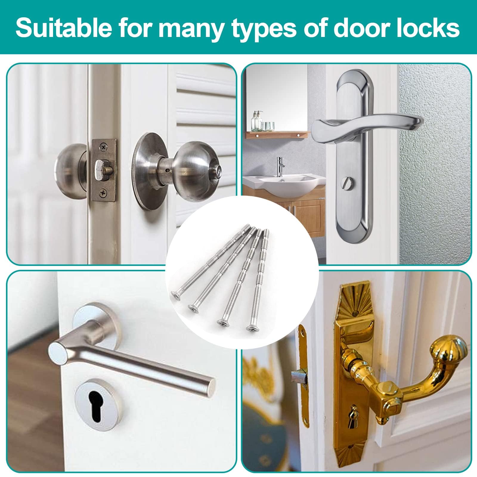 20 Viti Speciali Per Maniglia Armadio M4 - Lunghezza 45mm - Foto 8