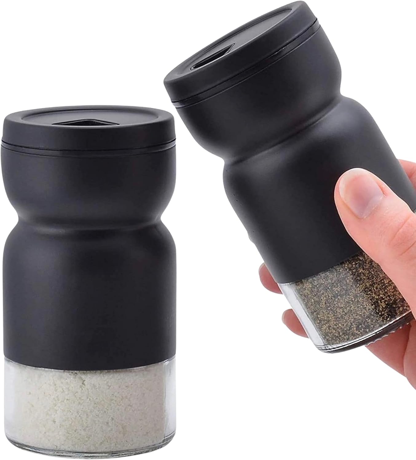 And Sea Salts W/Collapsible Funnel Adjustable Pour Holes HOME EC