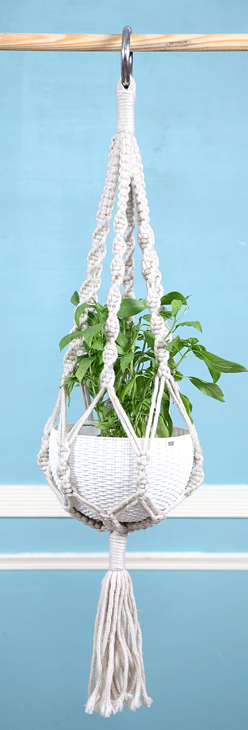 Dokuma Double Chain Pot Hanger (White)