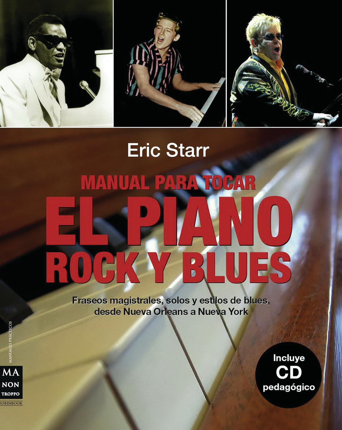 MANUAL PARA TOCAR EL PIANO ROCK Y BLUES: Fraseos Magistrales, Solos Y Estilos de Blues, Desde Nueva Orleans a Nueva York (MANUALES PRACTICOS)