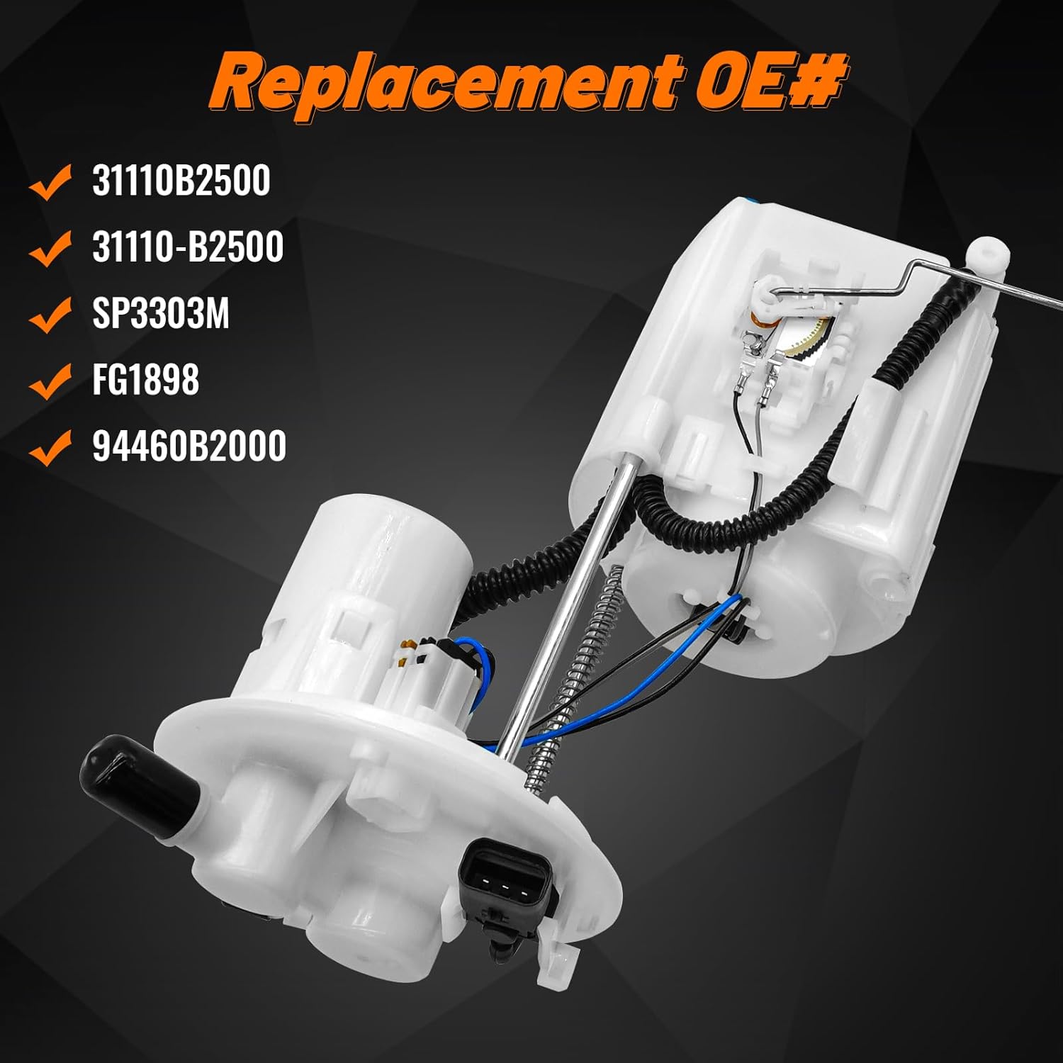 31110B2500 Fuel Pump Assembly with Sending Unit Fit for Kia Soul 2014 2015 L4 1.6L 2.0L OE SP3303M 31110-B2500 FG1898 94460B2000