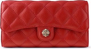 Wallet Women RFID Blocking Leather Large Capacity Credit Card Holder Trifold Ladies Clutch Zipper Long Purse