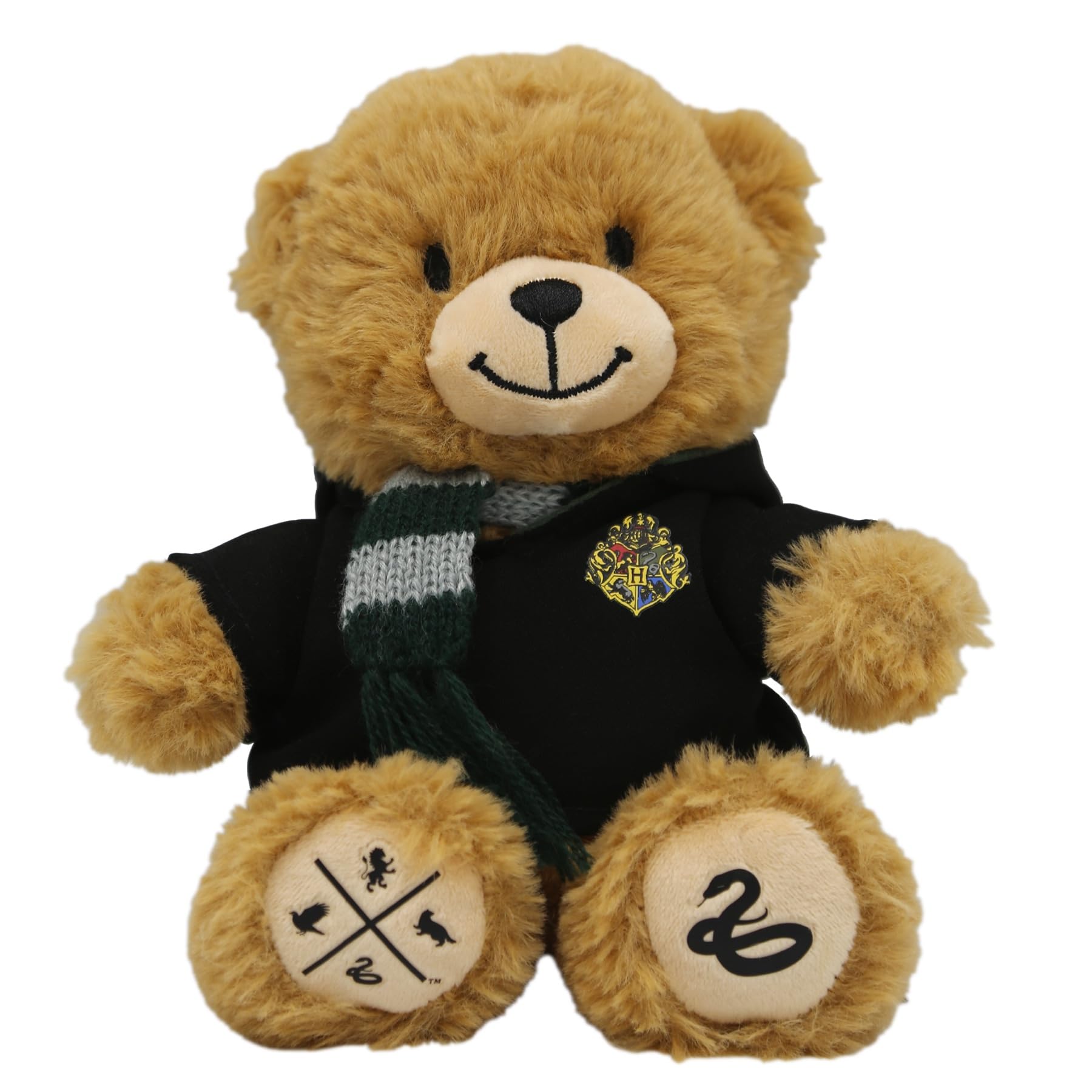Harry Potter Slytherin Bear Plush, Hogwarts Mini Teddy with Robe & Scarf