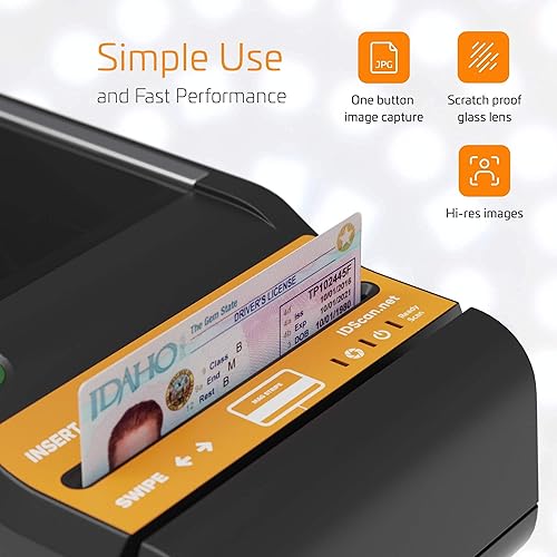 Miniatura 5 de Lector de identificación M280 - Escáner de cama plana USB y lector de códigos de barras 2D para escritorio