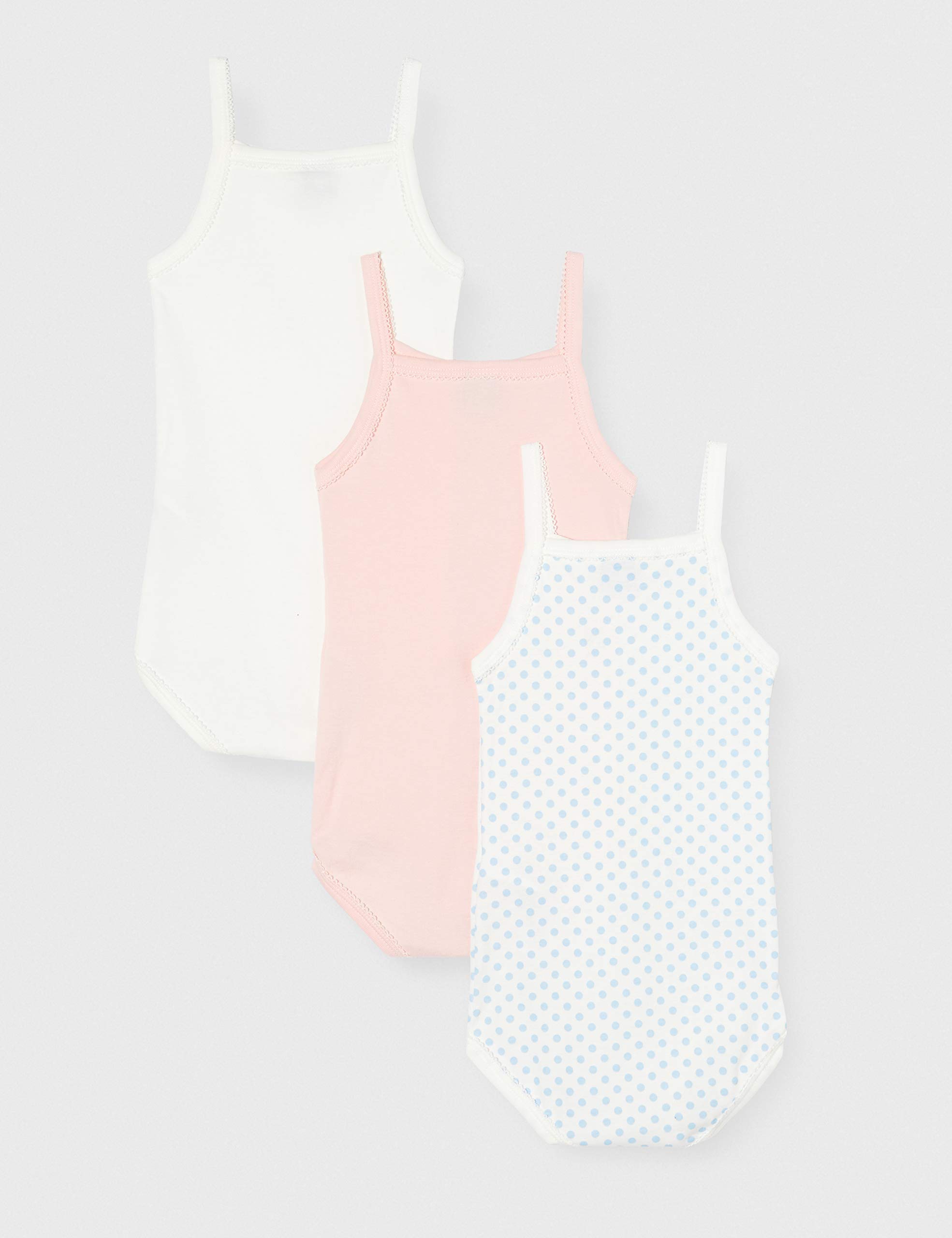 Petit Bateau Mädchen Strampelanzug, 3er Pack