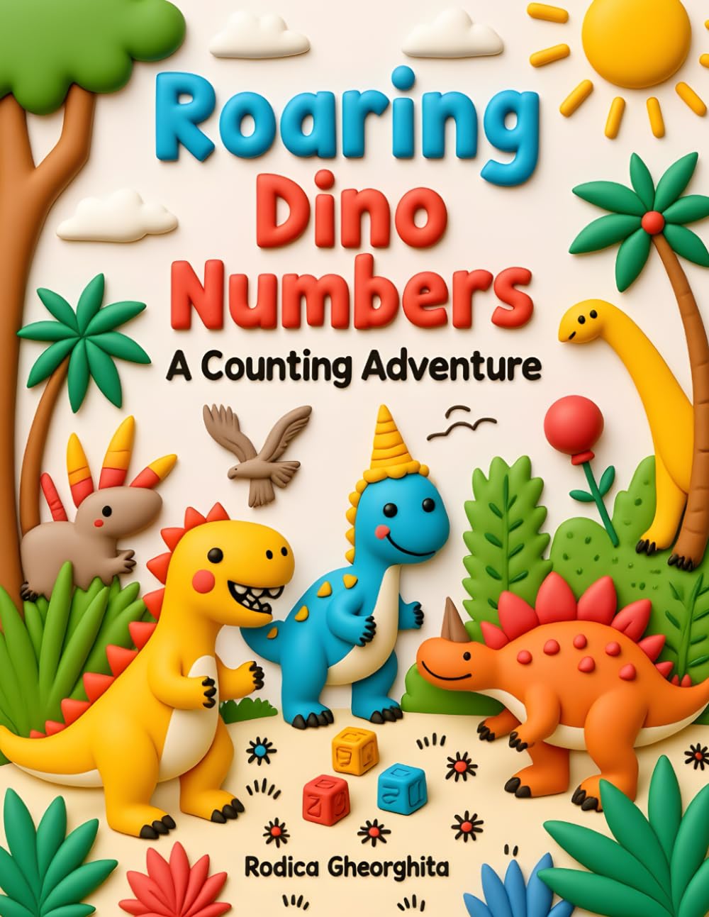 Roaring Dino Numbers: A Counting Adventure: Learn Numbers 1–10 with Cute Dinosaurs in a Fun Coloring Adventure for Kids Ages 3–6 (Roaring Little Explorers)