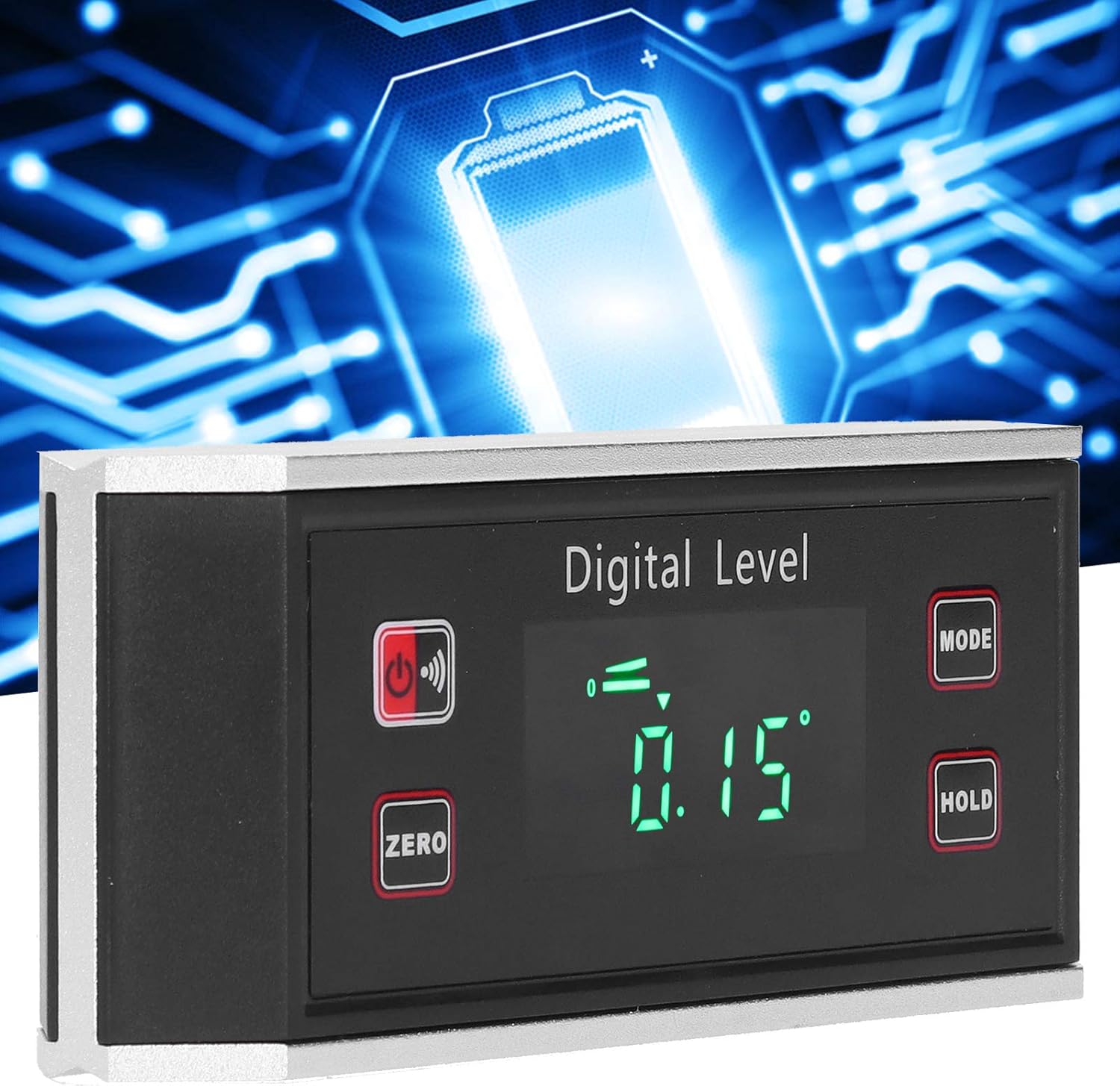 Digital Level Protractor Inclinometer Angle Meter Cube Gauge Stainless Steel Measuring Tool for Construction Engineering Woodworking Metalworking