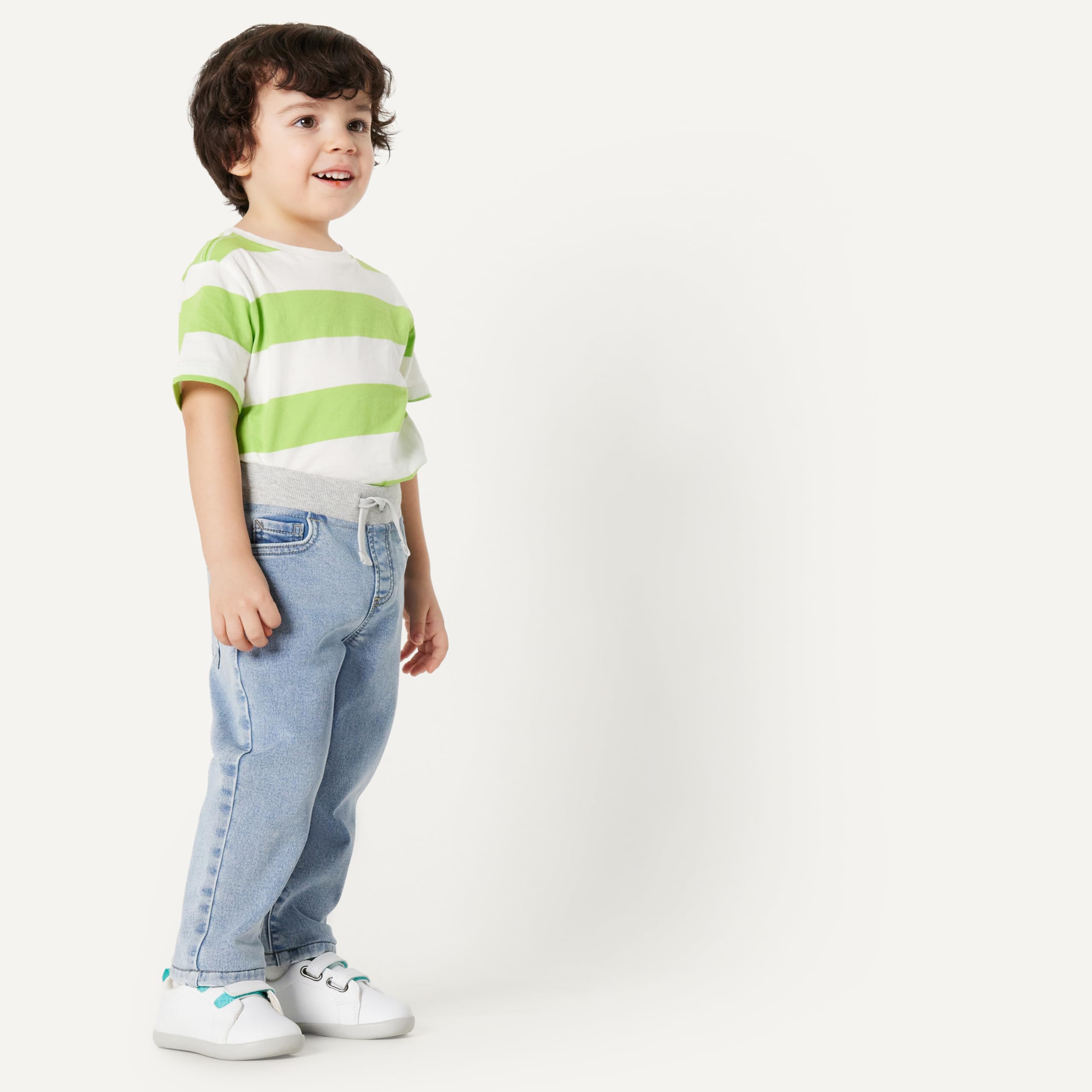 Amazon Essentials Jeans Morbidi Senza Cerniera Elasticizzati Unisex per Bambini e Ragazzi