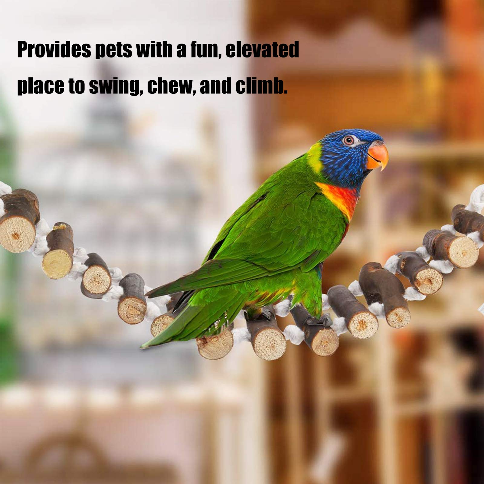 Parrot Ladder Toy Parrot Climbing Swing Stand For Parrots Biting Climbing - Free Shipping