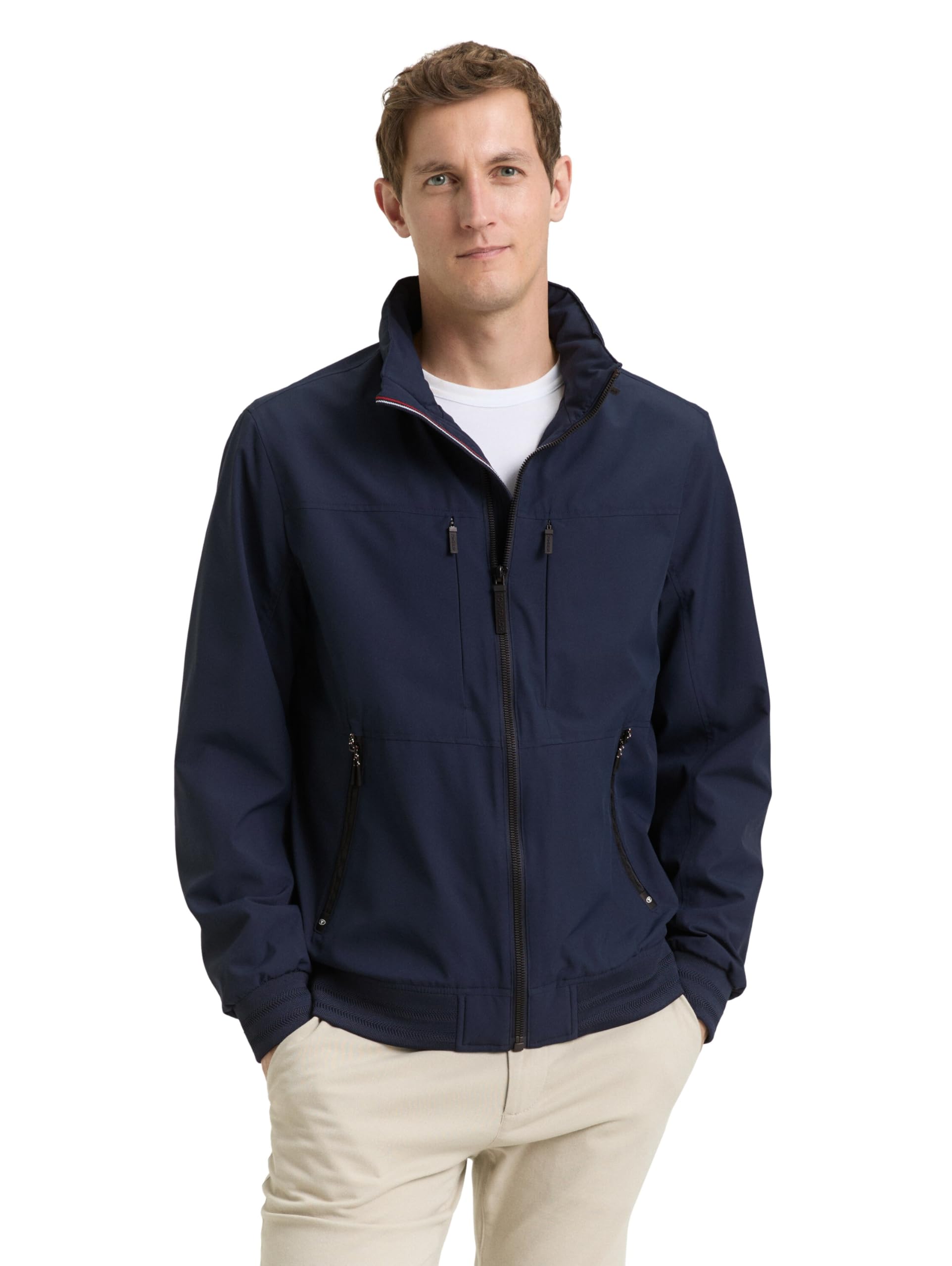 TOM TAILOR Herren Blouson-Jacke mit Stehkragen