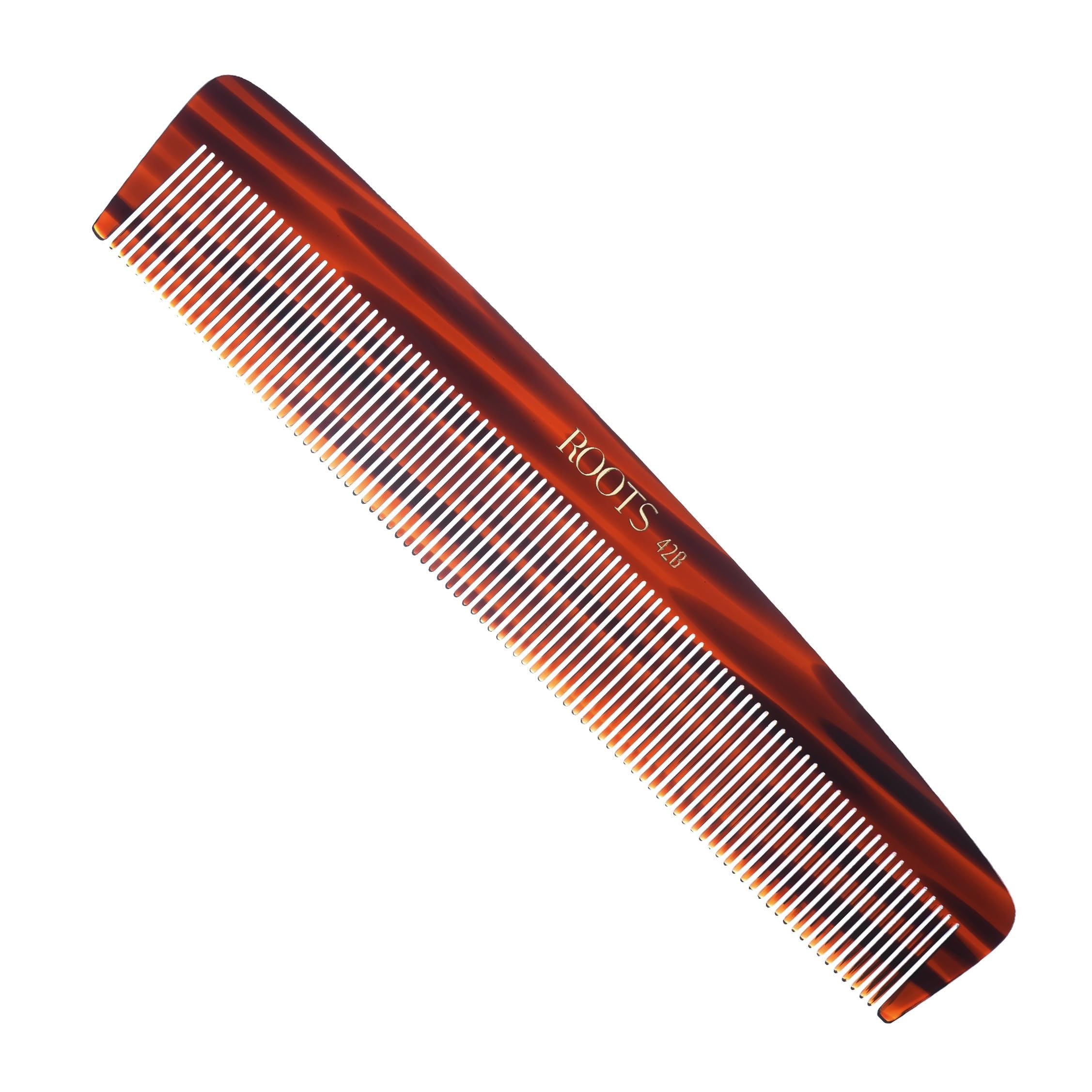 ROOTS Comb | Fine Teeth For Styling & Detangling | Smooth & Round Teeth prevent Hair & Scalp damage | For Women with Straight, Long, Wavy Hair | Wet & Dry use | Length - 8.9 inch | Model No - 42B