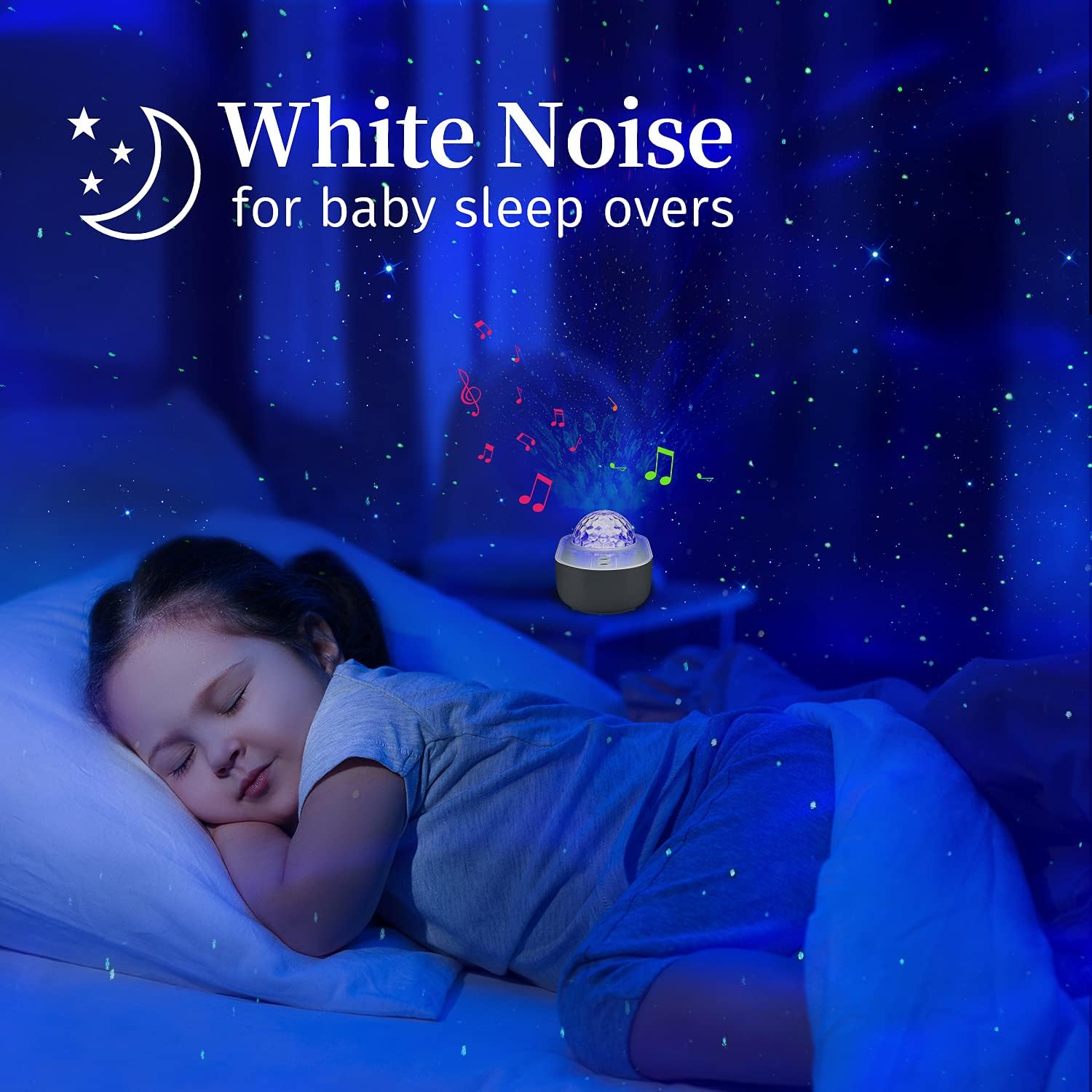 One Fire Galaxy Projector,Night Light Projector Light Projector White Noise Galaxy Light Galaxy Light Projector for Bedroom Adult,Bluetooth Music Starlight Timer Star Romantic Bedroom Decor Remote
