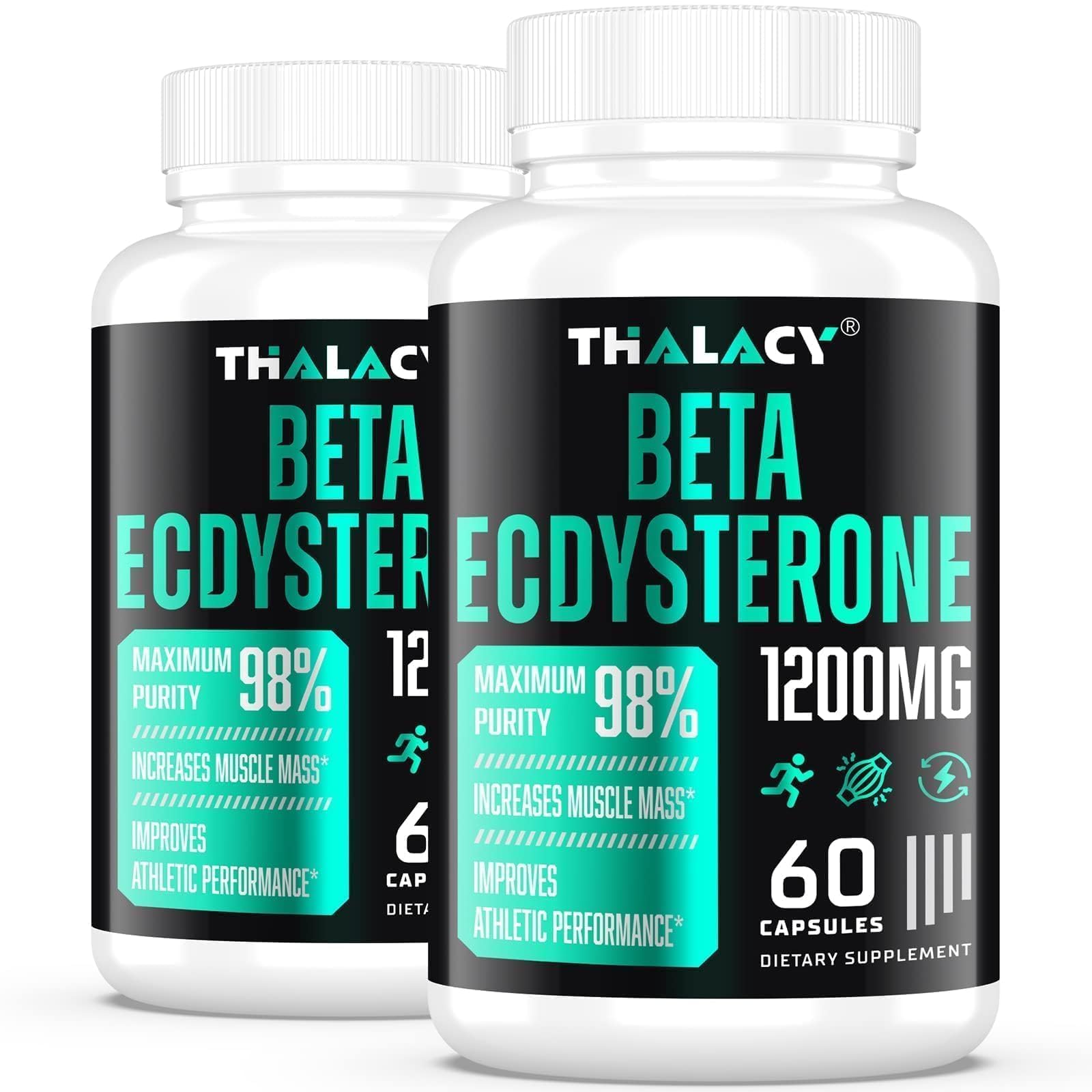 1200mg beta ecdysterone supplement 98 maximum purity ecdysterone supplements for lean muscle mass athletic performance amp strength 120 capsules