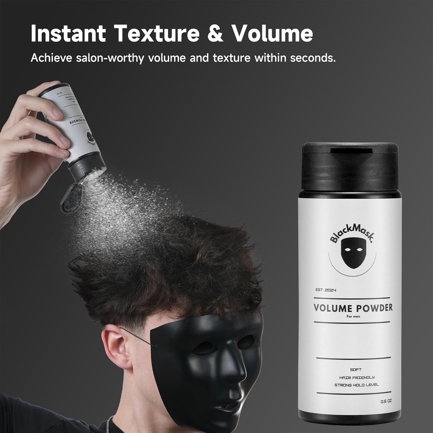 Hair Texture Powder for Men, Easy-to-Apply Styling Powder for Dry Hair Looks - Image 2
