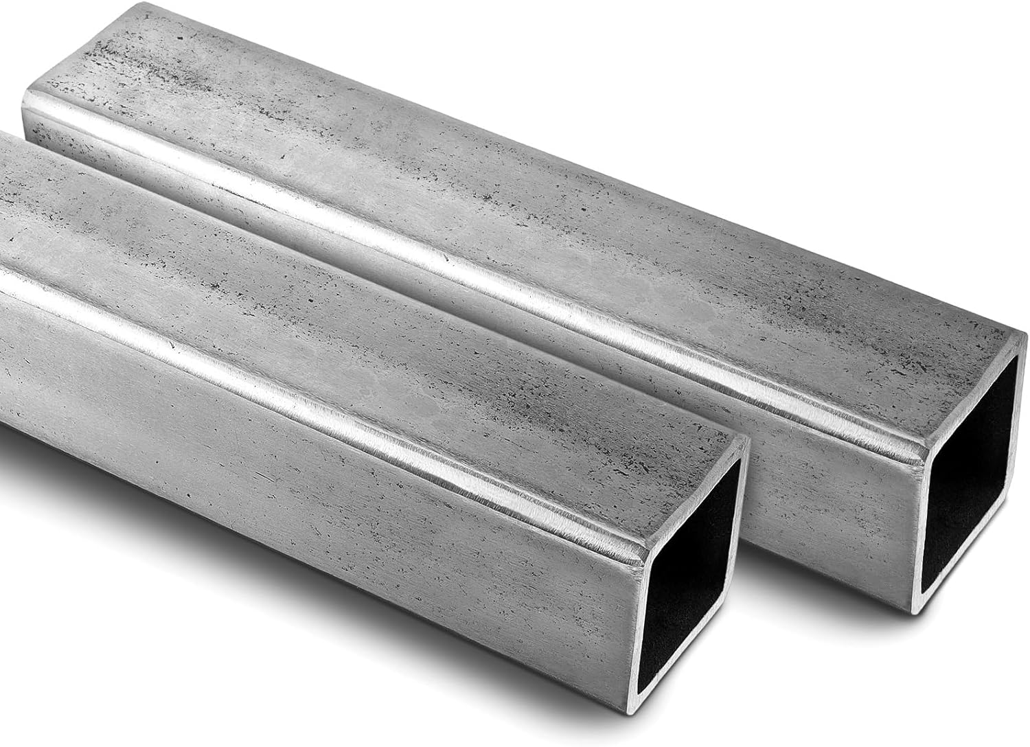 Zonon A513 Carbon Steel Square Tubing 2-Pack: 2.5x2.5x12in Hot Rolled Steel Tubes, 0.1875in Wall for Construction & DIY Projects