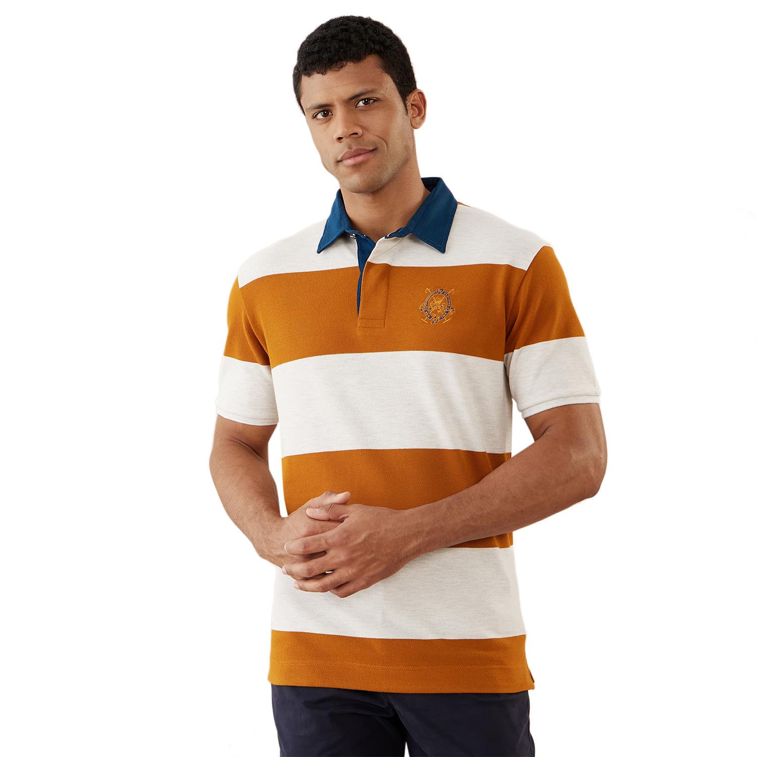 FAHRENHEIT Poly Cotton Pique Rugby Polo Short Sleeves T Shirt