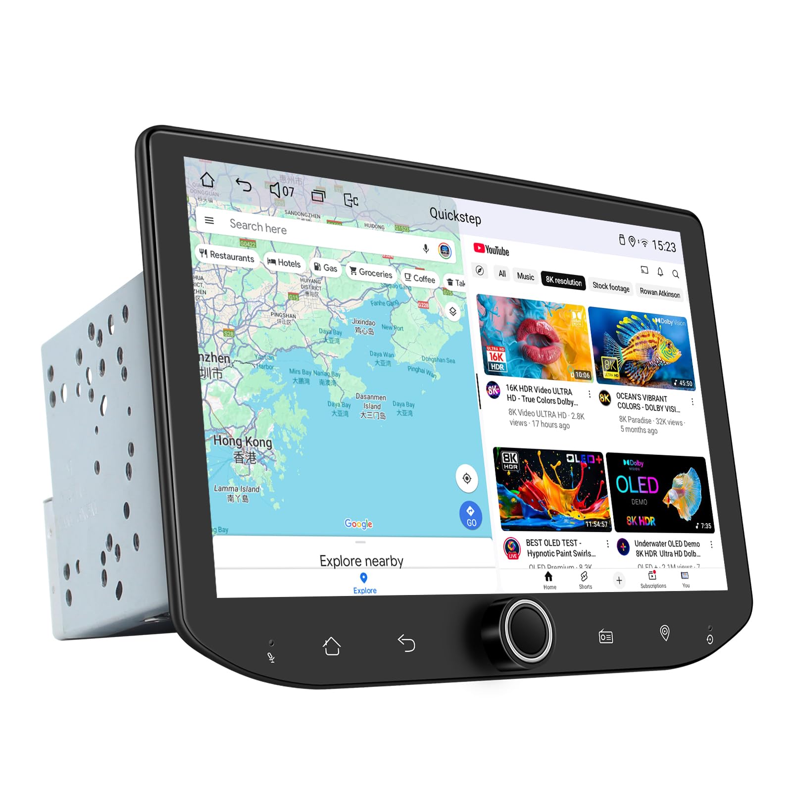 Joying Android 13 Double Din Car Stereo with Carplay & Android Auto, 8 Inch Car Radio 1280 X 800P Head Unit 4GB+64GB with Bluetooth, Volume Knob, Mirror-Link, AM/FM Radio(JY-UTD80N4-B)-image-11