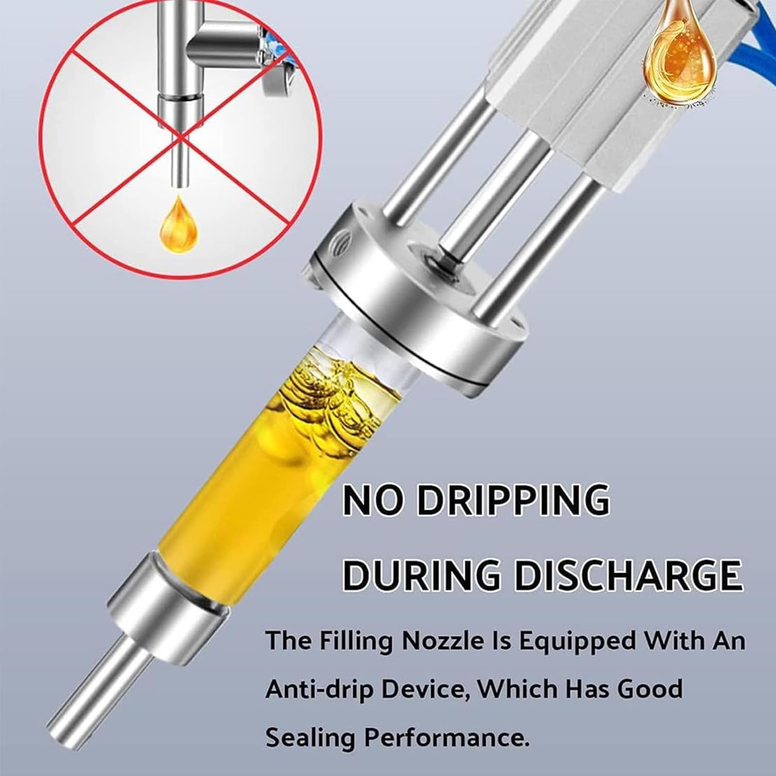 YXCUSAM Liquid Filling Machine Manual Paste Bottle Filling Machine Sauce Filling Machine Suitable for Mayonnaise Cream Filling 500ML — view 5