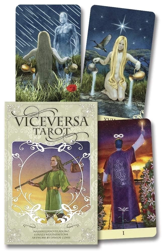 Buy Tarot Cards with Guide Book 78 Pieces Vice Versa Tarot Cards Decks