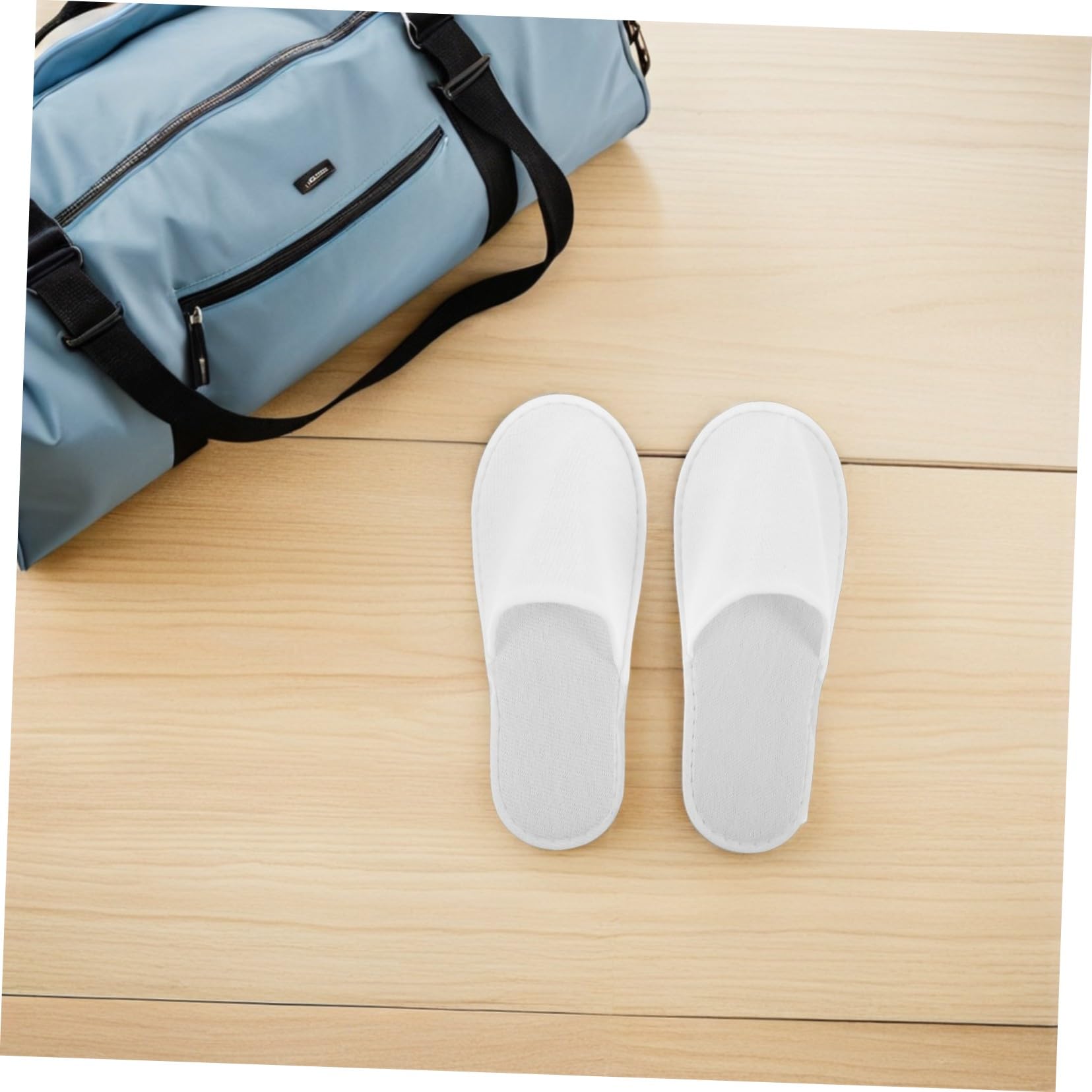 Mipcase 28 Pares Zapatillas Desechables Unisex Antideslizantes con Puntera Cerrada y Suela Acolchada de EVA Cómodas y Gruesas para Hotel Spa Viajes Bodas y Uso Doméstico Paquete