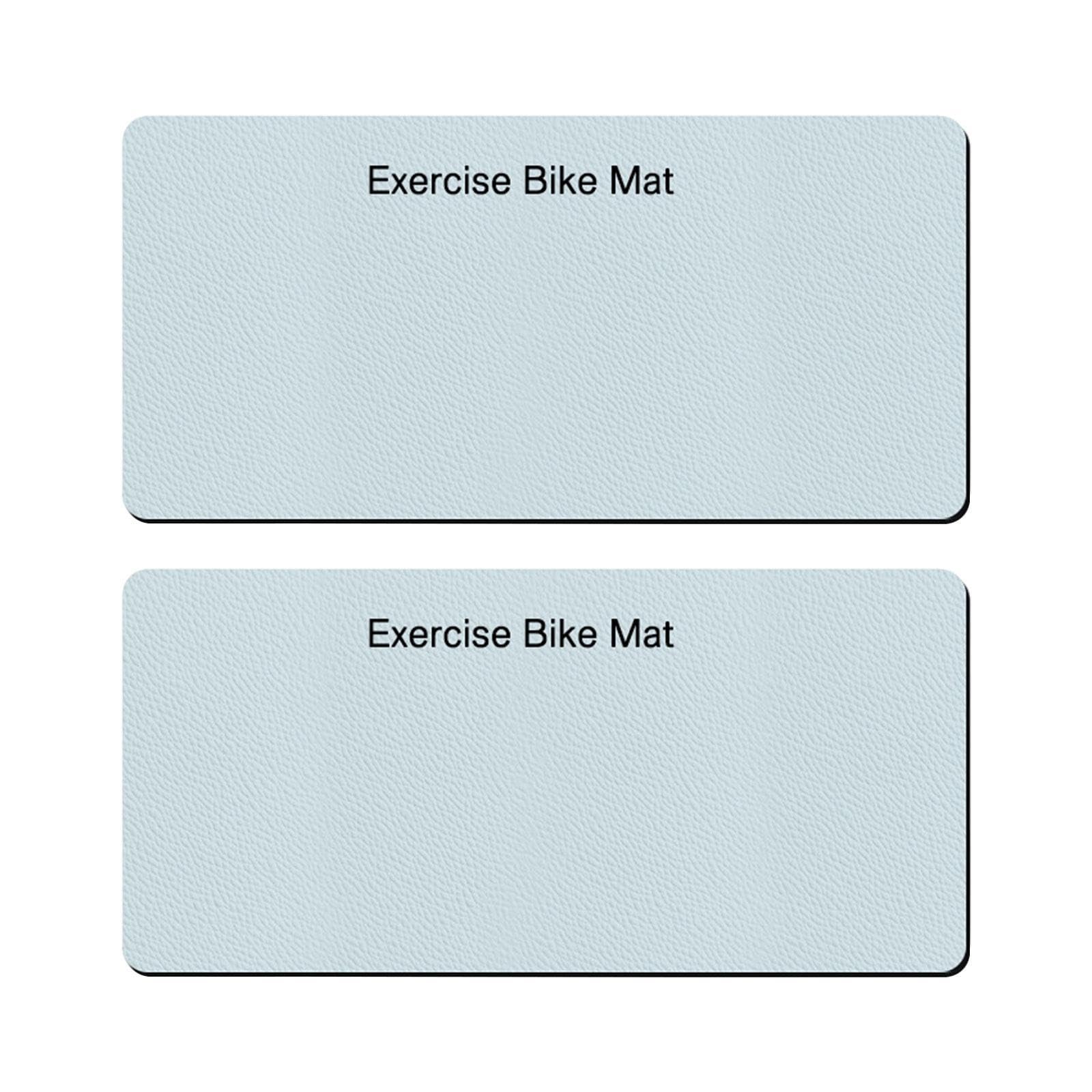 Alfombrilla para Bicicleta Estática, Alfombrilla de Entrenamiento para Ergómetro, Amortiguador, Alfombrilla para Cinta de Correr Y, 2 Piezas, Individual