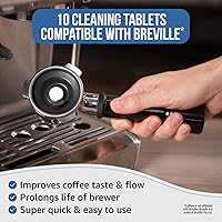 Vista 3 de Tabletas de limpieza compatibles con Breville. 10 tabletas de limpieza para máquina de café expreso de 1.4G. Accesorios Breville, limpia