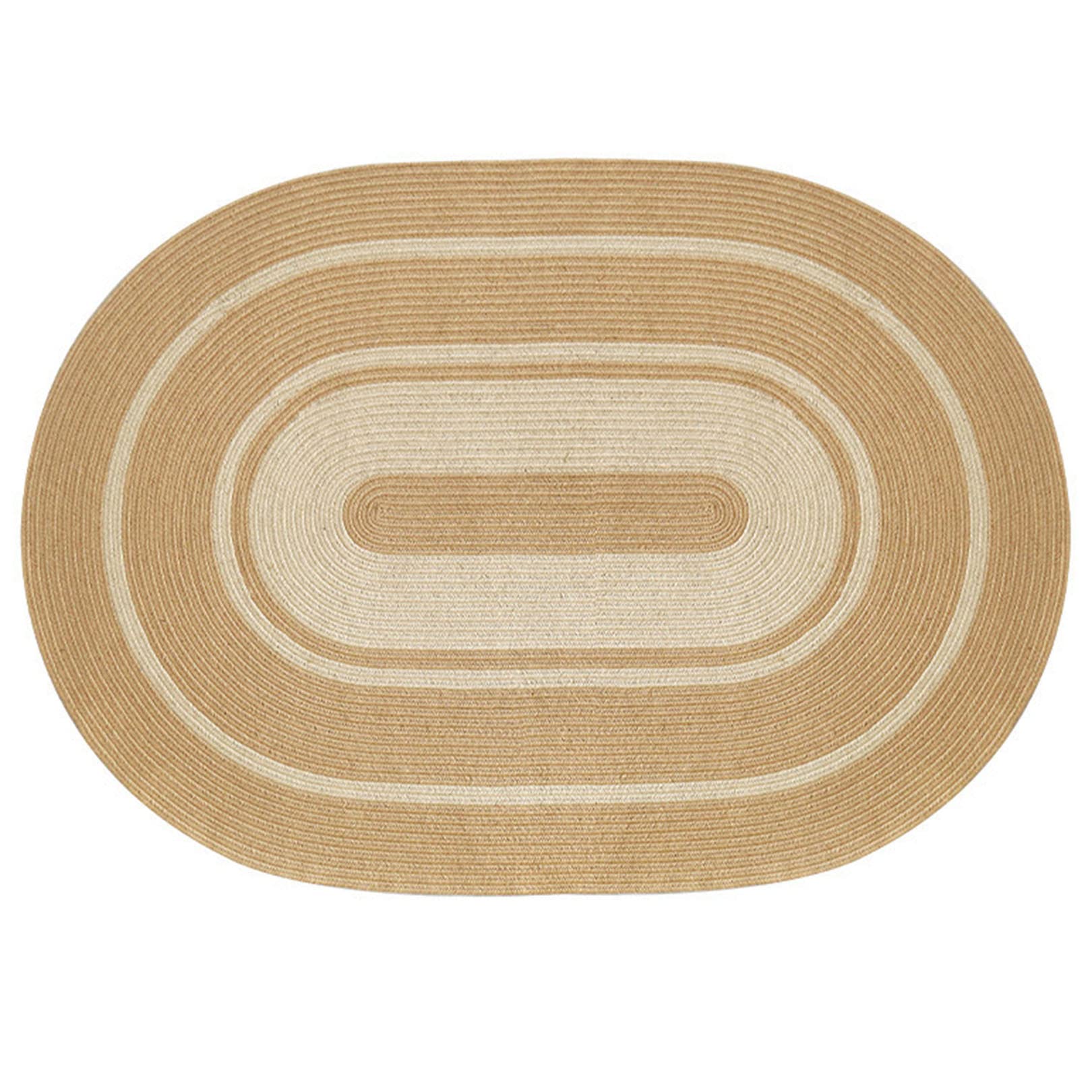 Tapis en fibre de jute 90x150cm fait main durable et résistant au passage