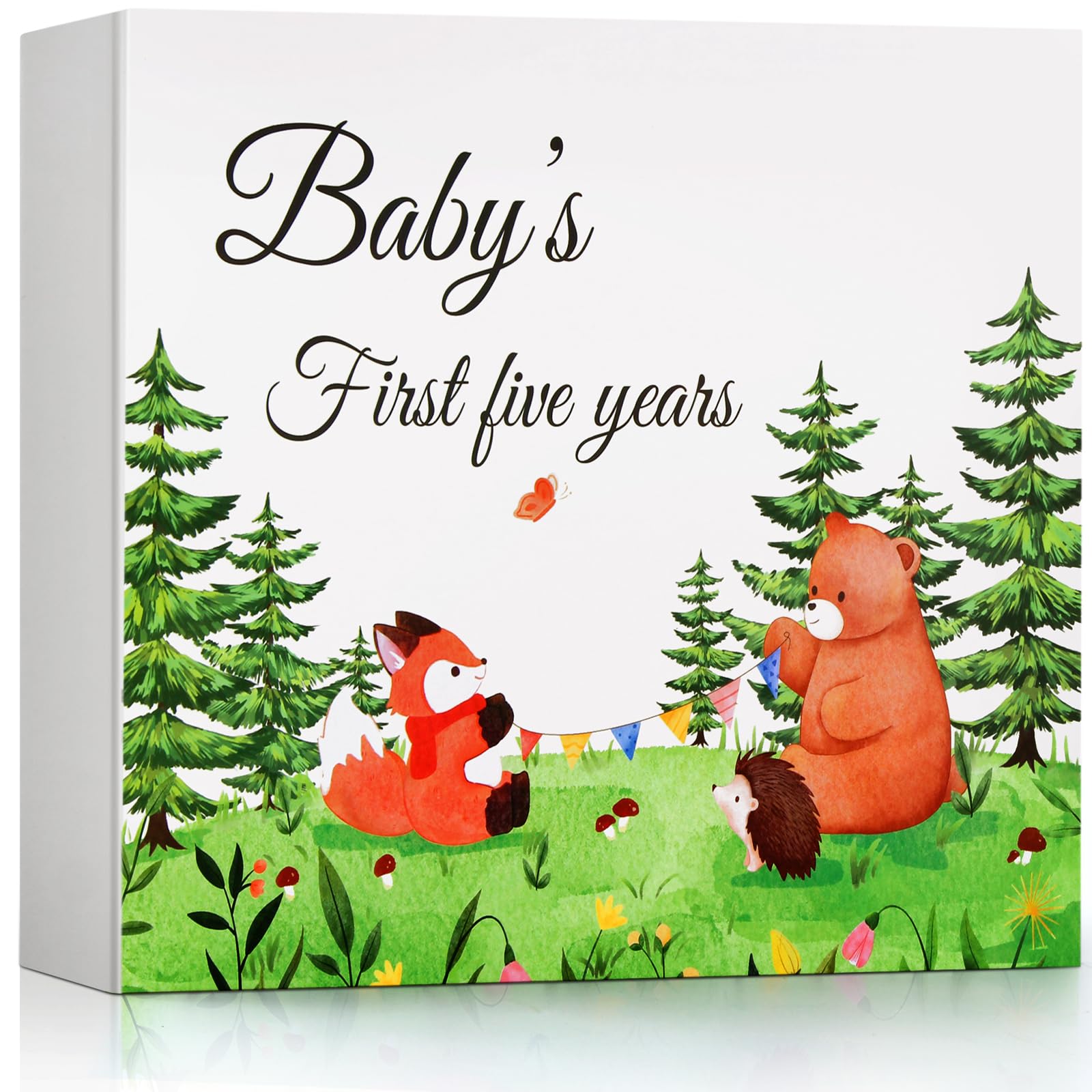 Baby Memory Book for Boy or Girl,First 5 Years Baby Book Keepsake,Record a Milestone for Every Event from Birth to Age 5,Gender Neutral Journal Scrapbook Photo Albumr,132 Pages