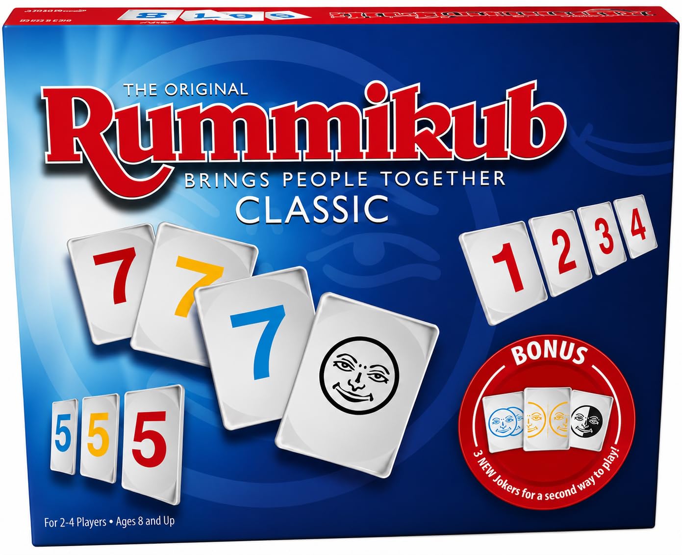 Cojuz Rummikub Classic Tile Game – Family Board Game for Kids & Adults | Strategy & Number Matching Game with 106 Tiles, 4 Racks, Jokers | Fun Educational Game | 2–4 Players | Age 8+ | 30 Min Play
