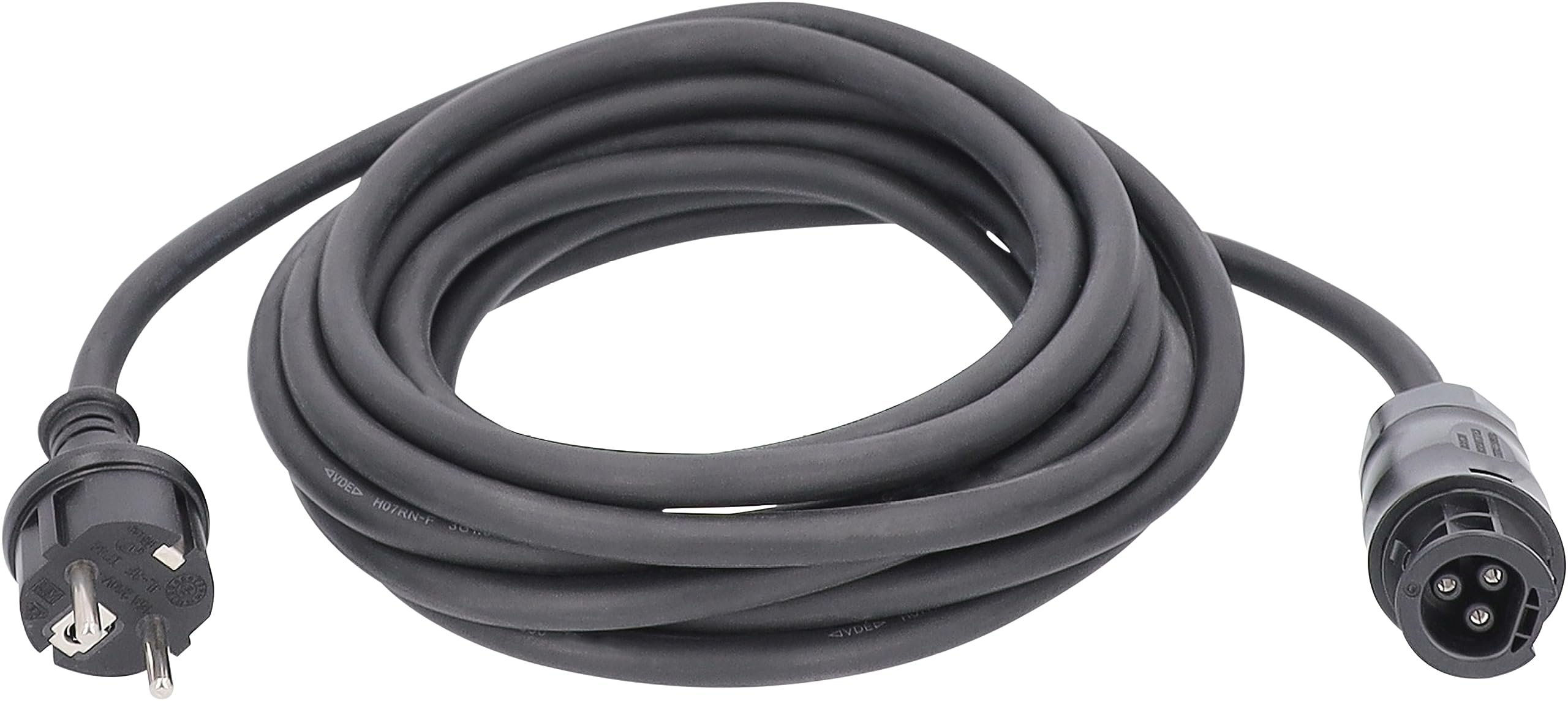 as - Schwabe Cable de inversor Solar 20 m - 230 V - para la conexión de CA del microinversor a la Toma - Cable de alimentación con Conector Betteri BC01 - IP44 Resistente Polvo y Salpicaduras, 71873