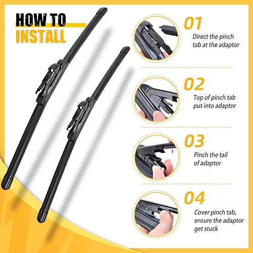 Vista 97 de MIKKUPPA Limpiaparabrisas de 26 pulgadas + 23 pulgadas + 12 pulgadas, repuesto para Mercedes-Benz 2013-2016 GL350 GL450, 2012-2015 ML350 ML550 ML63