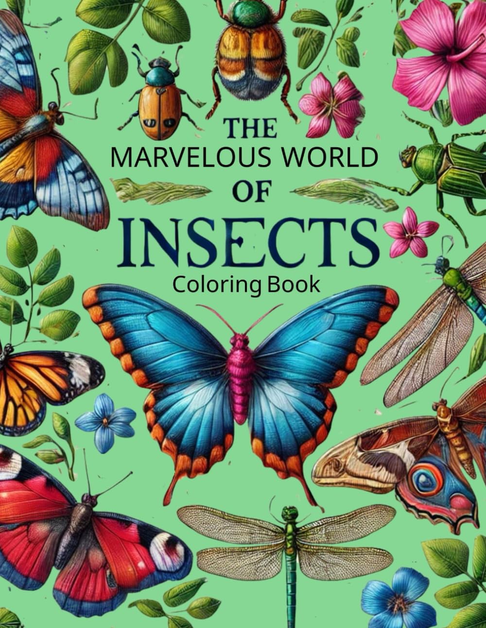 The Marvelous World of Insects: Coloring Book