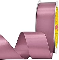 Vista 107 de Cinta de satén plateada de doble cara de 1-1/2 pulgadas x 50 yardas, cinta plateada de poliéster para envolver regalos, muy adecuada para bodas