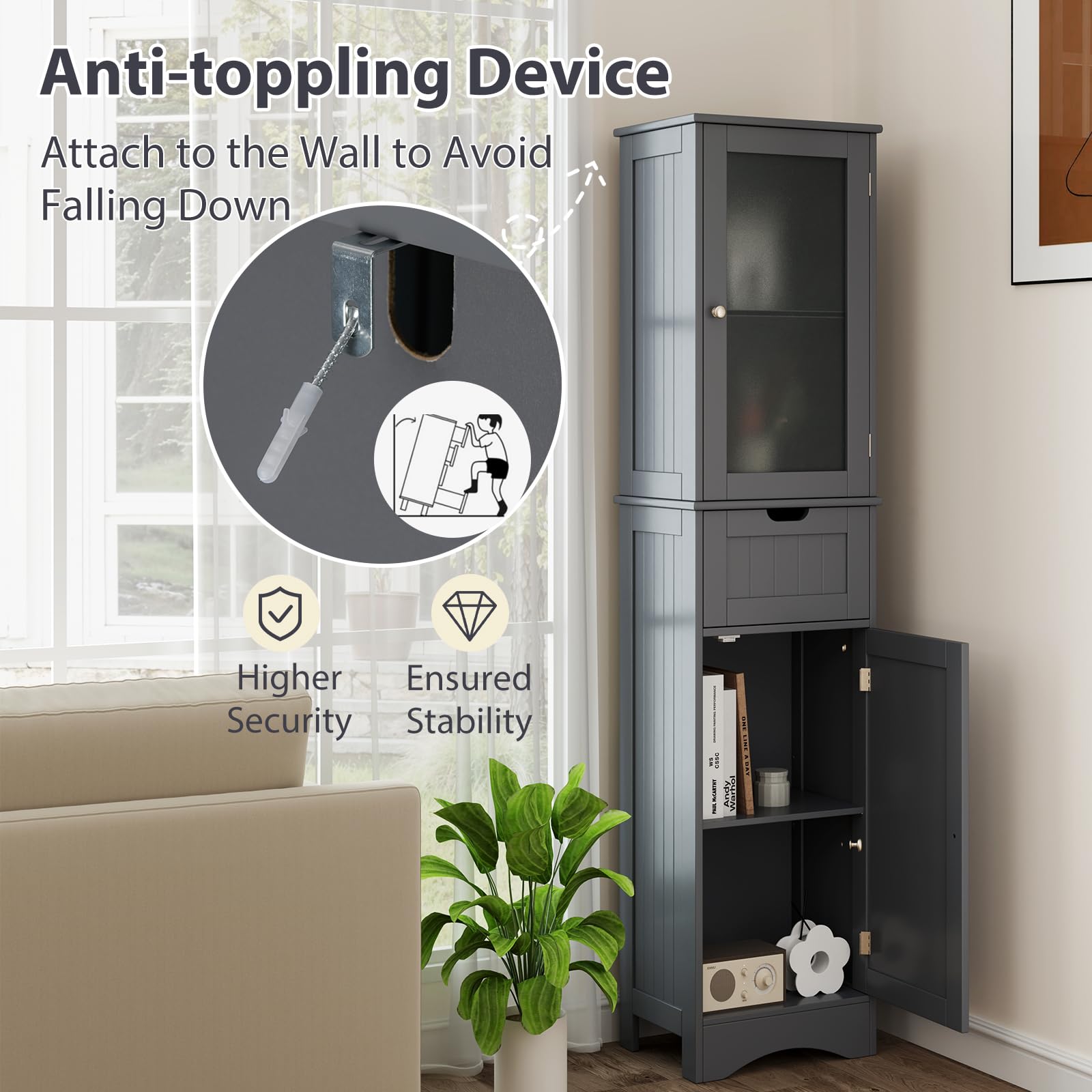 How to Secure Tall Bathroom Linen Cabinet to Wall: Easy Safety Tips
