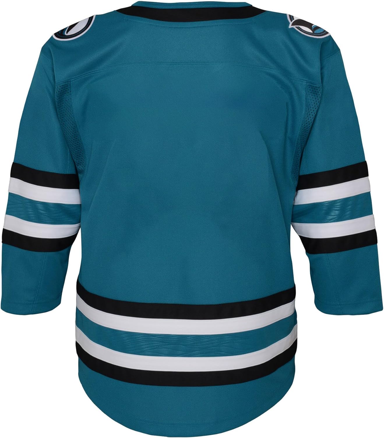 San Jose Sharks Teal Kids Youth 4-20 Home Premier Blank Jersey - Image 3