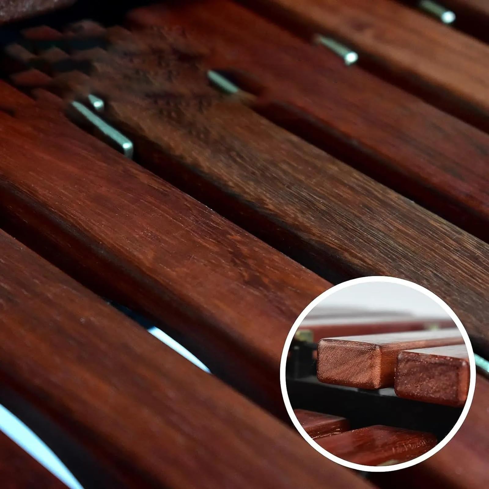 Hermoso instrumento de percusión Glockenspiel de madera de 32 notas con mazos y soporte ajustable Kit De Glockenspiel Profesional